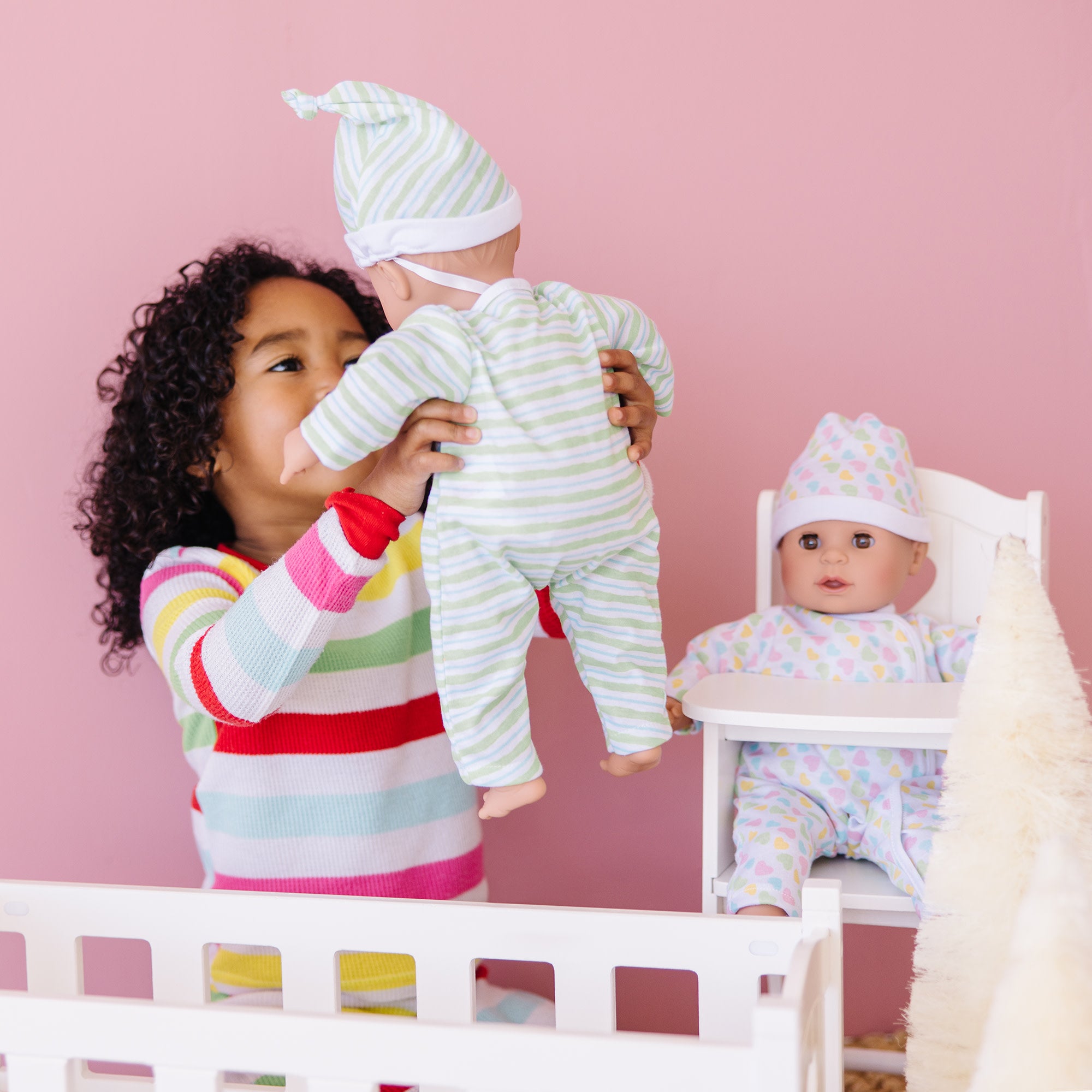 Melissa & Doug Mine to Love Twins Sebastian & Sofia Dolls - Image 9