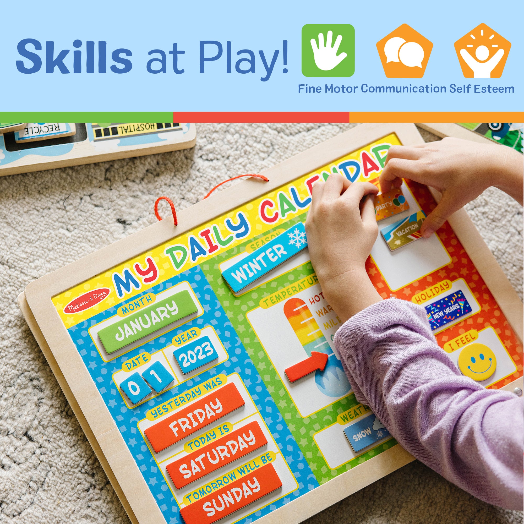 Melissa & Doug My Magnetic Daily Calendar - Image 5