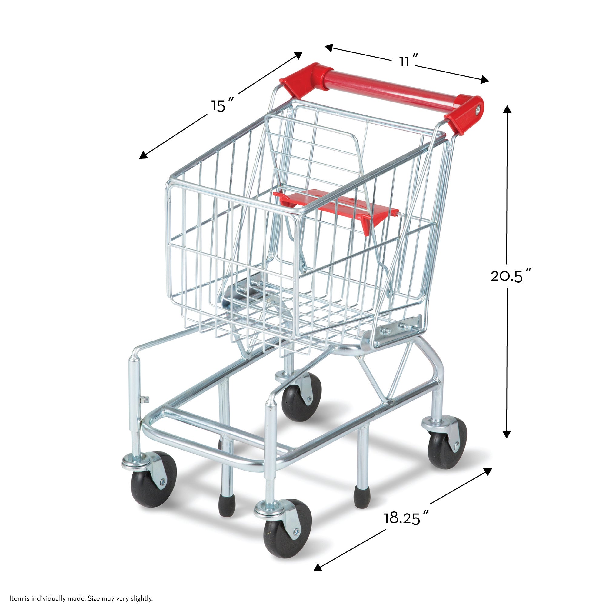 Melissa & Doug Metal Grocery Shopping Cart Toy - Image 4