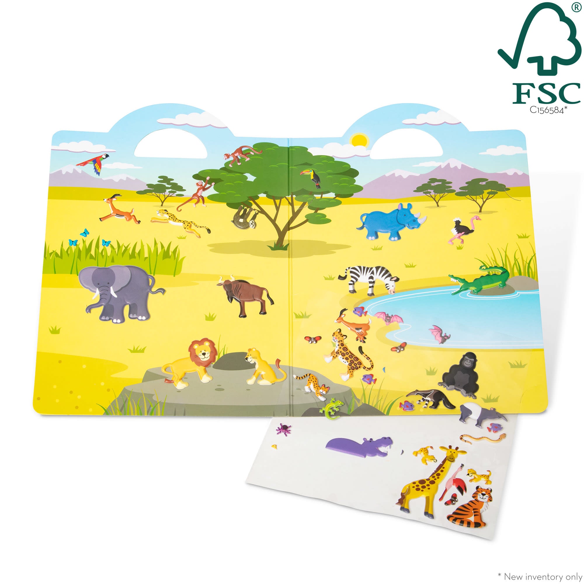 Melissa & Doug Puffy Sticker Play Set - Safari - Image 3