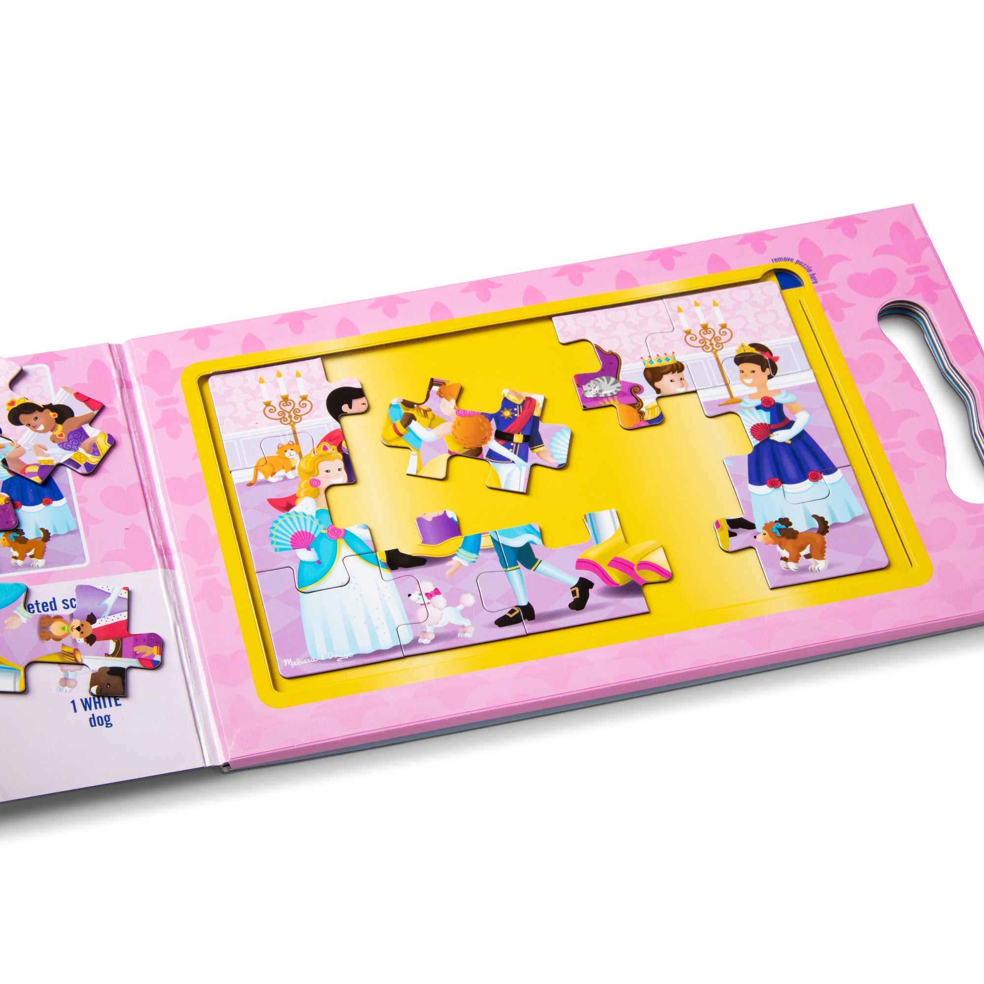 Melissa & Doug Take-Along Magnetic Jigsaw Puzzles ?C Princesses - Image 9