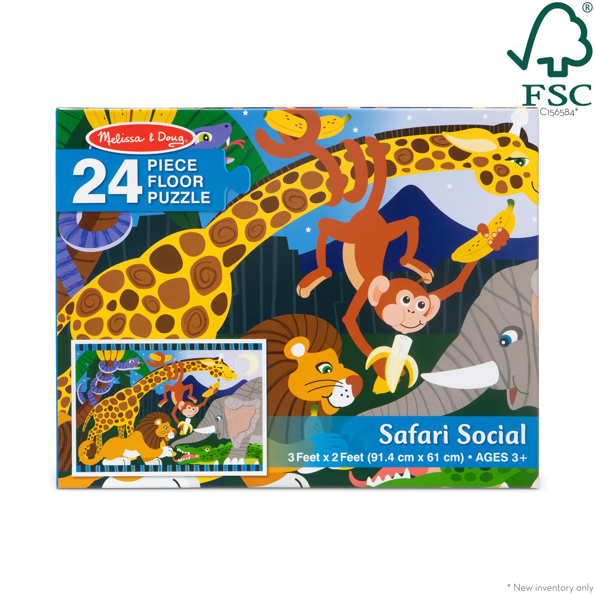 Melissa & Doug Safari Social Floor Puzzle - 24 Pieces - Image 3
