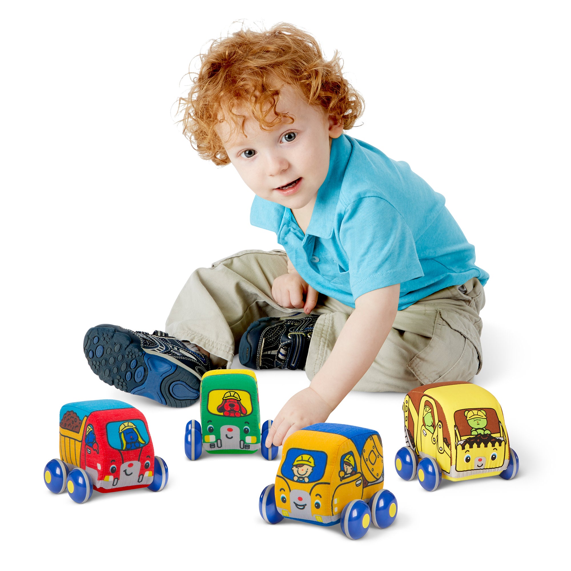Melissa & Doug K's Kids Pull-Back Construction Vehicles - Image 8
