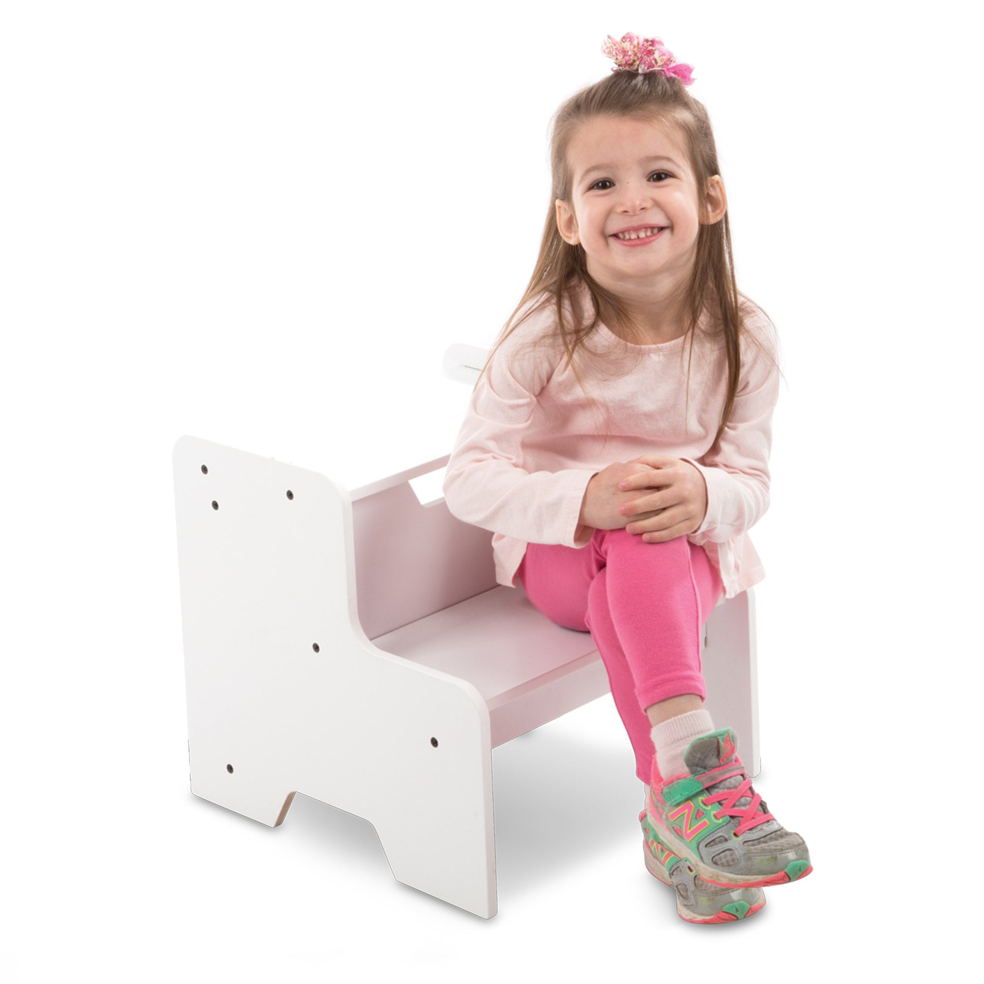 Melissa & Doug Wooden Step Stool - White - Image 8