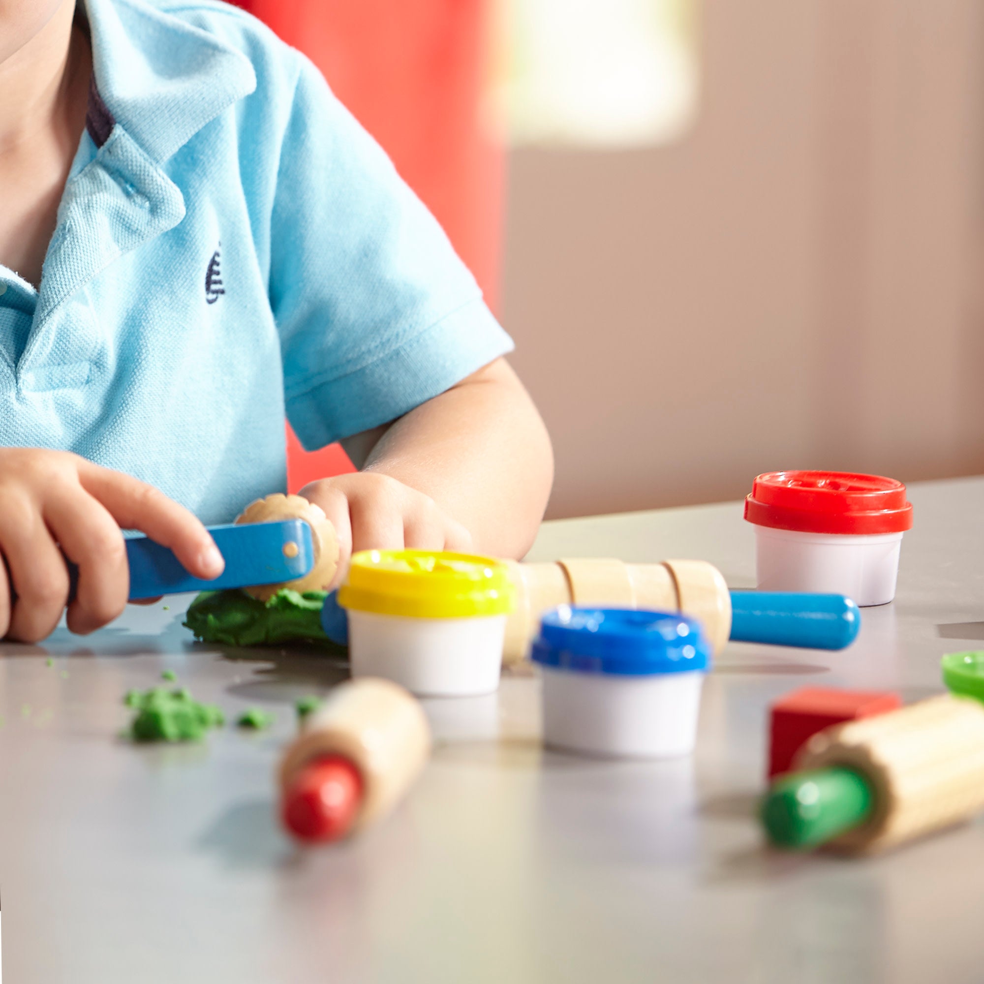 Melissa & Doug Clay Activity 2-Pack: Shape, Model & Mold; Cut, Sculpt & Stamp - Image 6