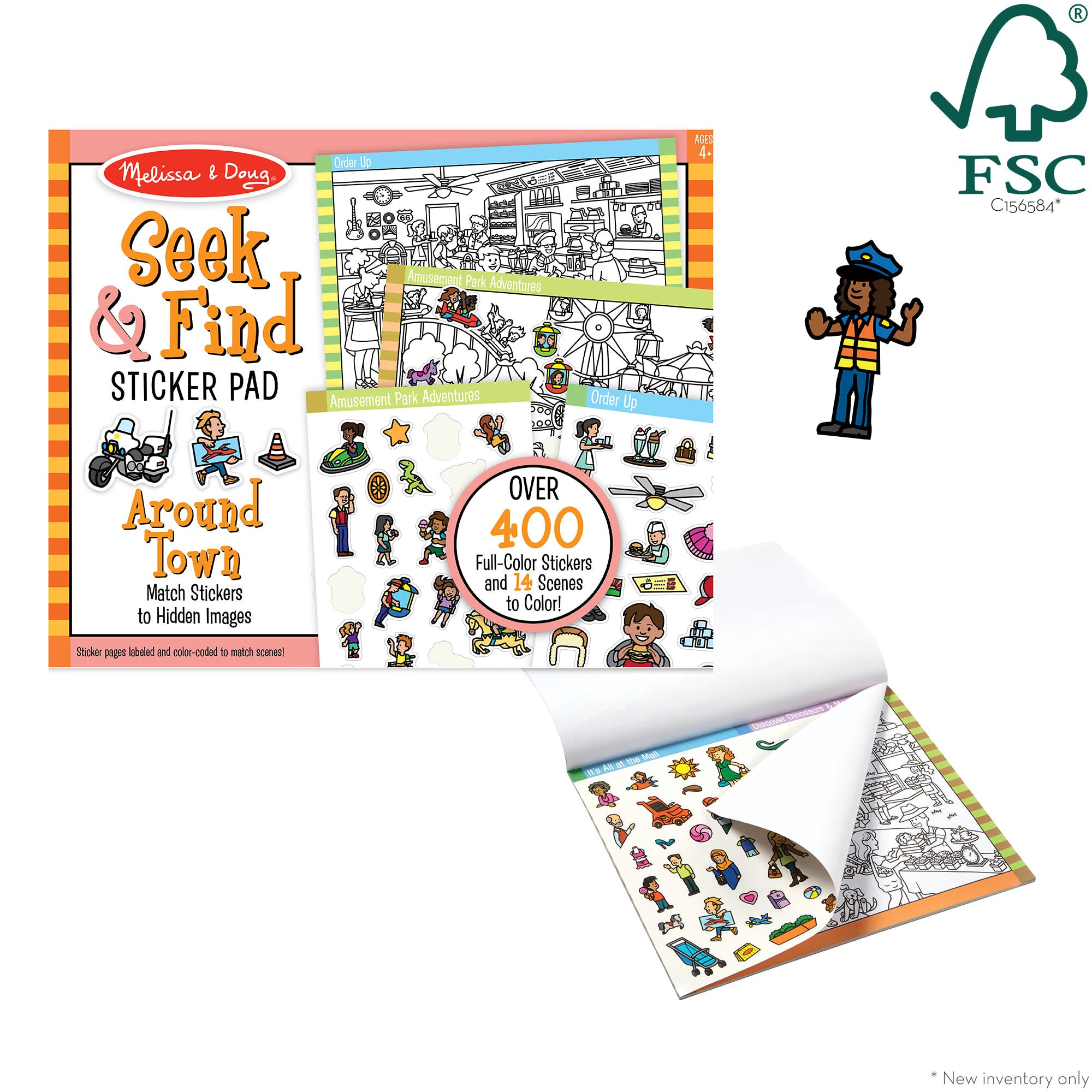 Melissa & Doug Seek & Find Sticker Pad ?C Around Town - Image 3