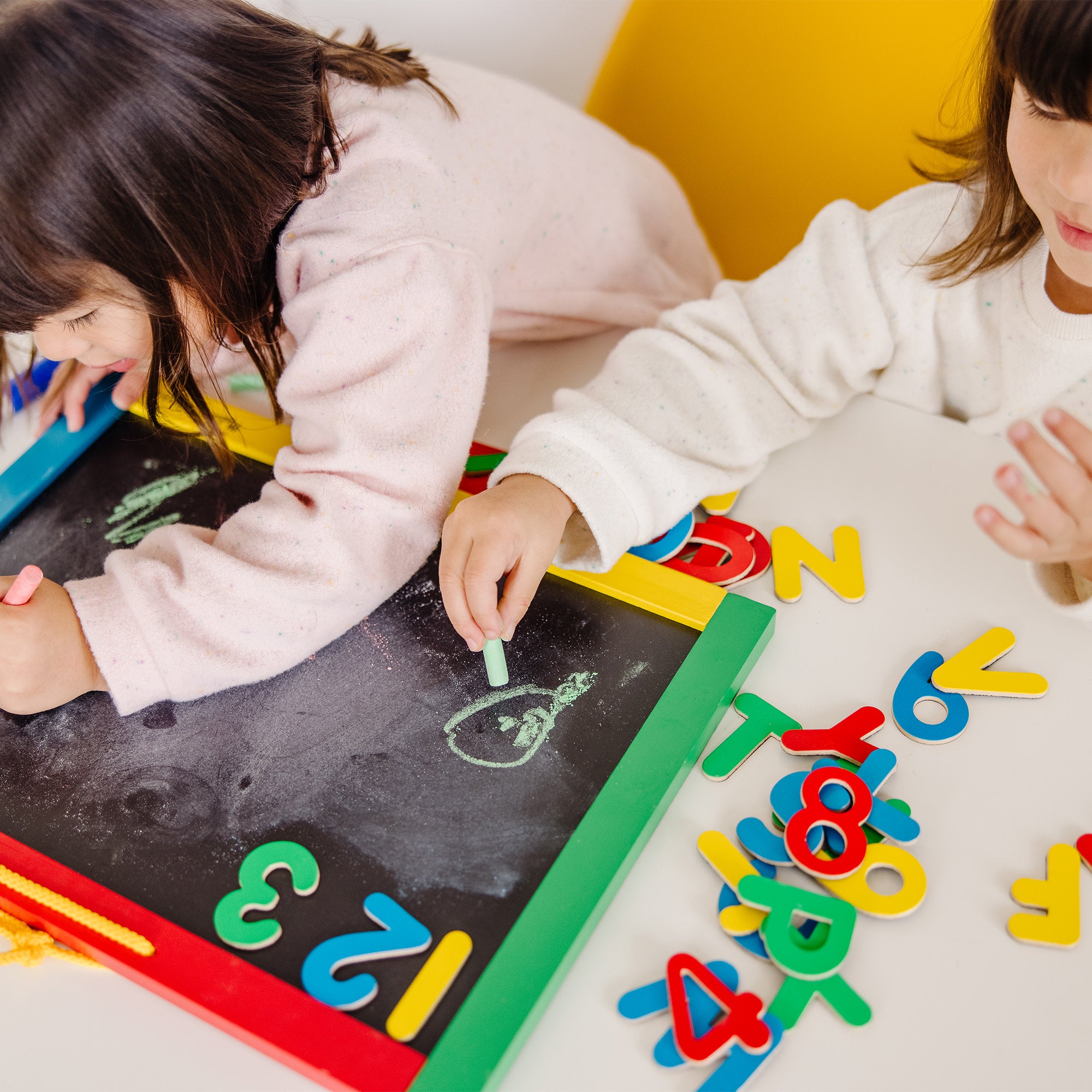 Melissa & Doug Magnetic Chalkboard & Dry-Erase Board (Uppercase) - Image 2