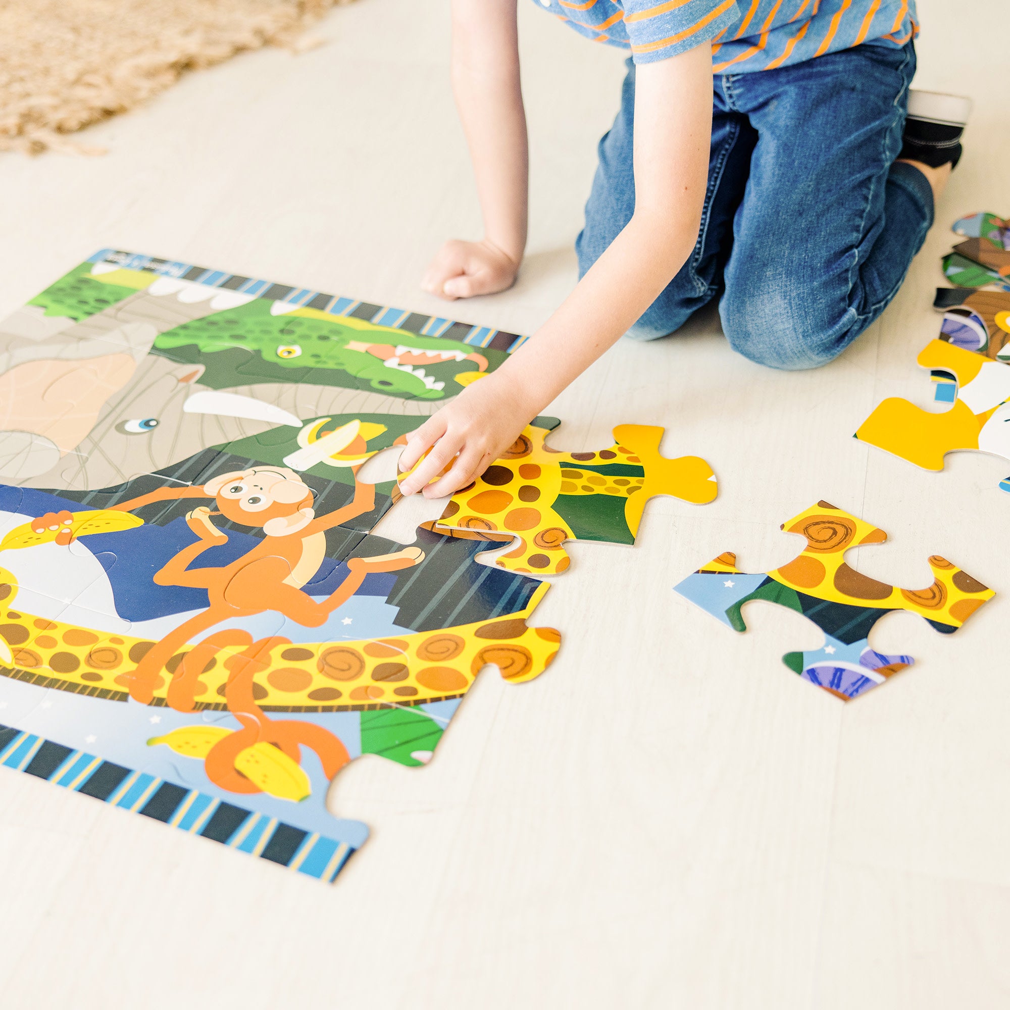 Melissa & Doug Safari Social Floor Puzzle - 24 Pieces - Image 7