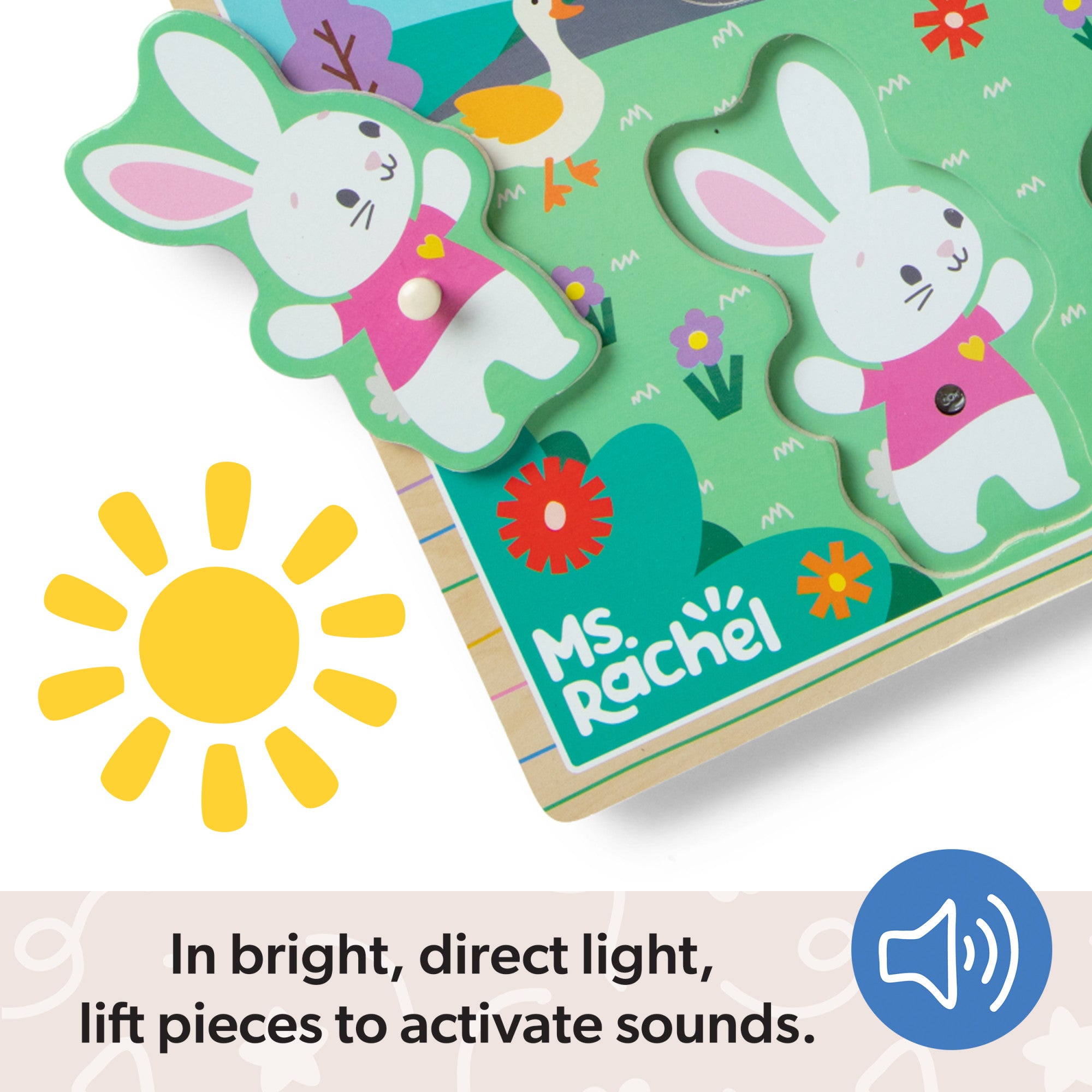 Melissa & Doug Ms. Rachel? Wooden Song Puzzle ?C 6 Pieces - Image 6