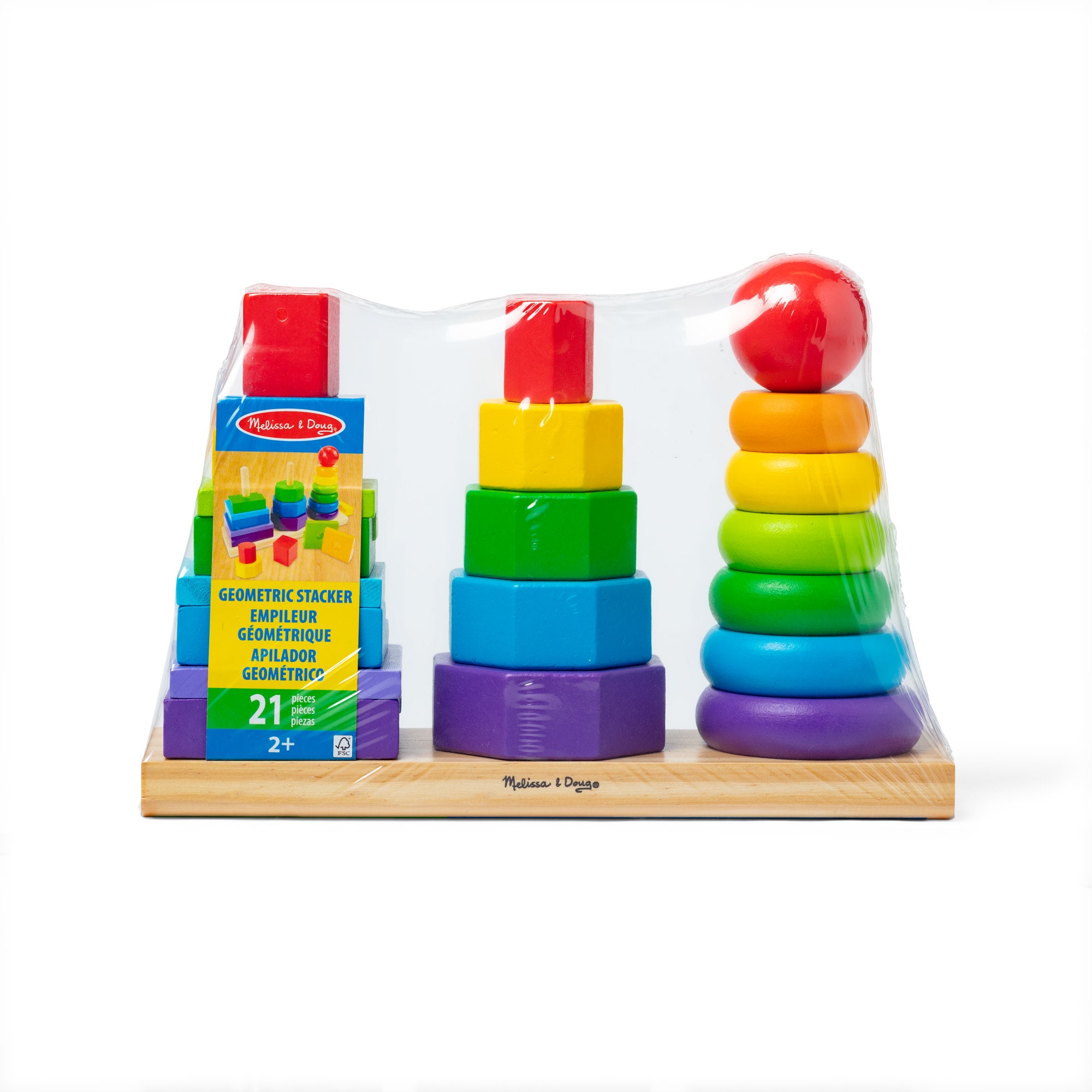 Melissa & Doug Geometric Stacker - Image 3