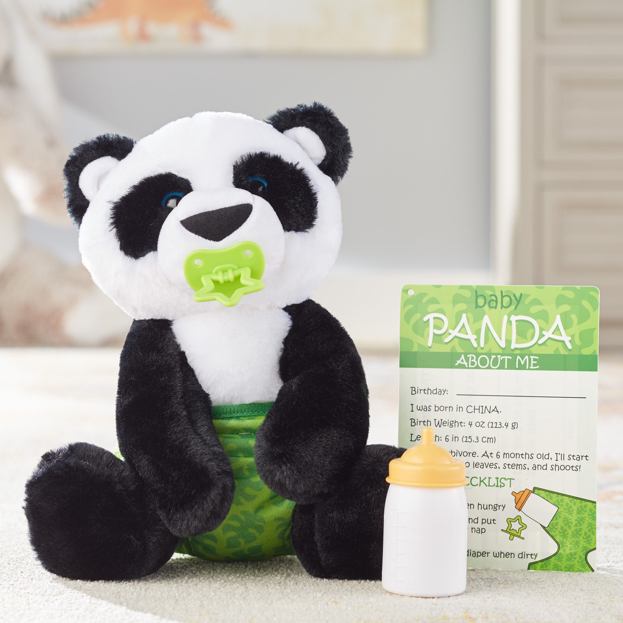 Melissa & Doug Baby Panda Stuffed Animal - Image 9