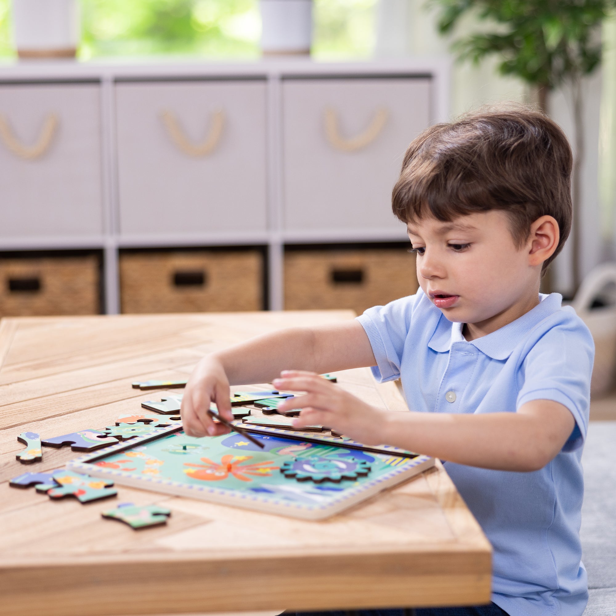 Melissa & Doug Wooden Underwater Gear Puzzle ?C 18 Pieces - Image 8