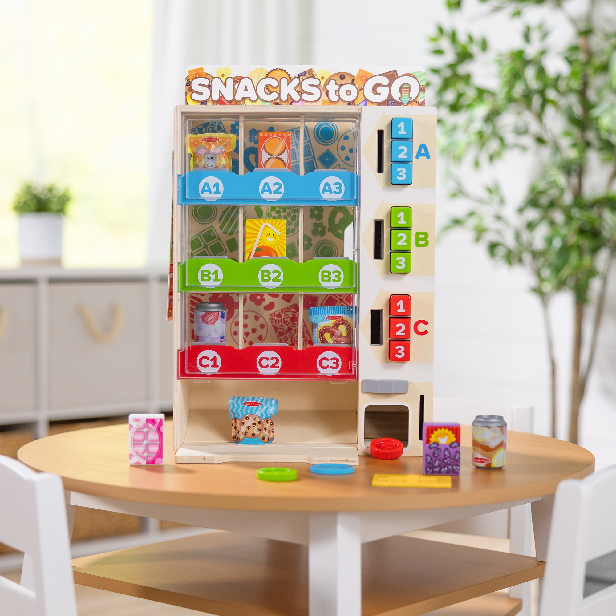 Melissa & Doug Sort, Stock, Select Wooden Vending Machine Play Set - Image 9