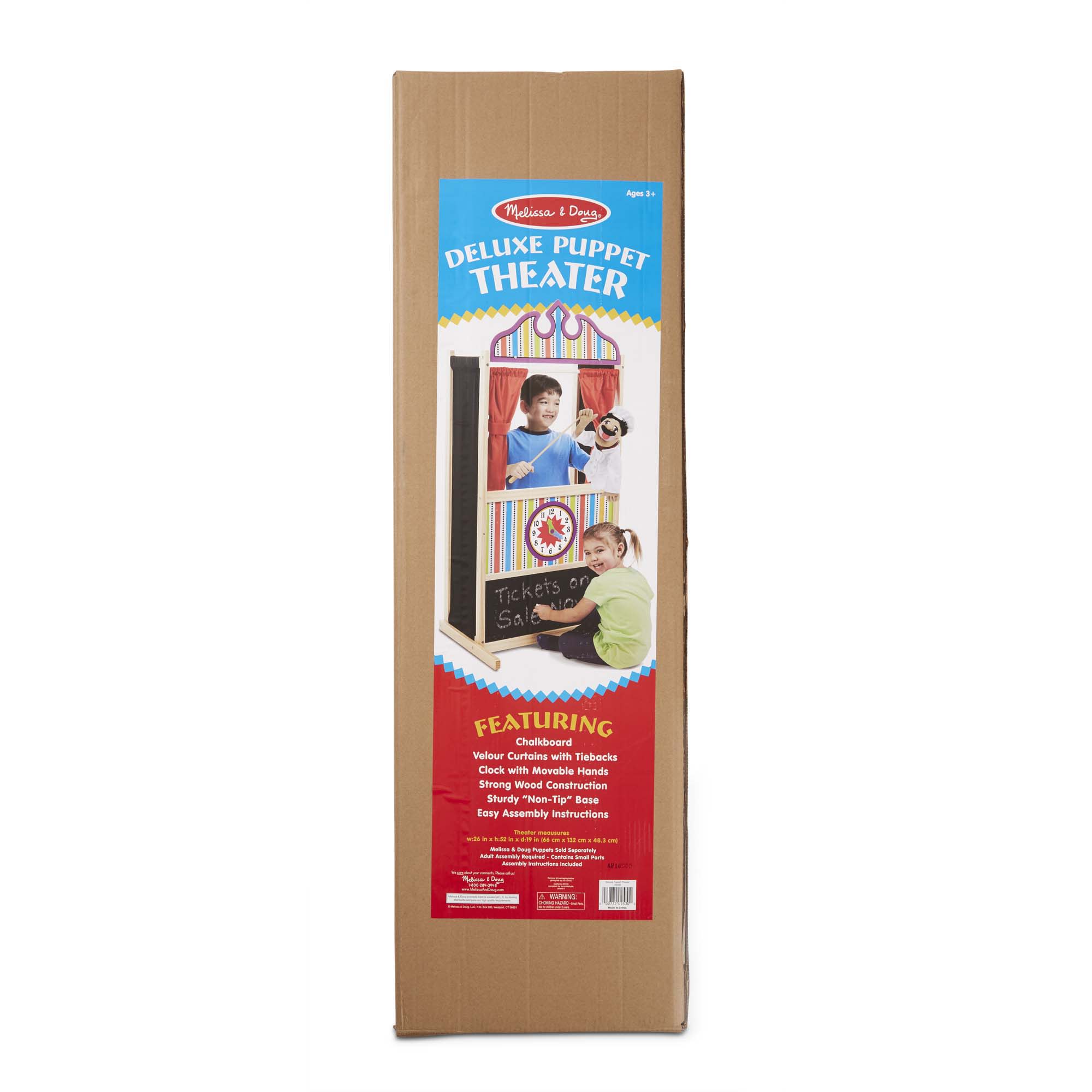 Melissa & Doug Wooden Deluxe Puppet Theater - Image 3