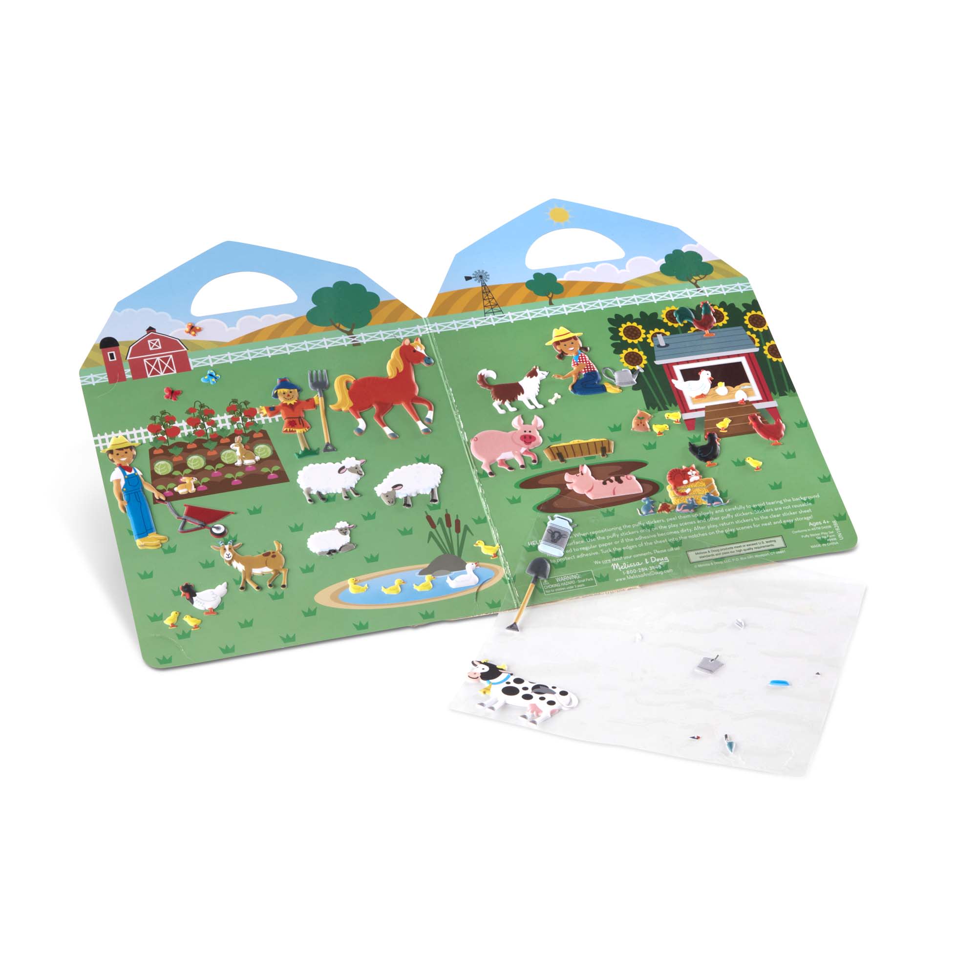Melissa & Doug Puffy Sticker Play Set - On the Farm - Image 4