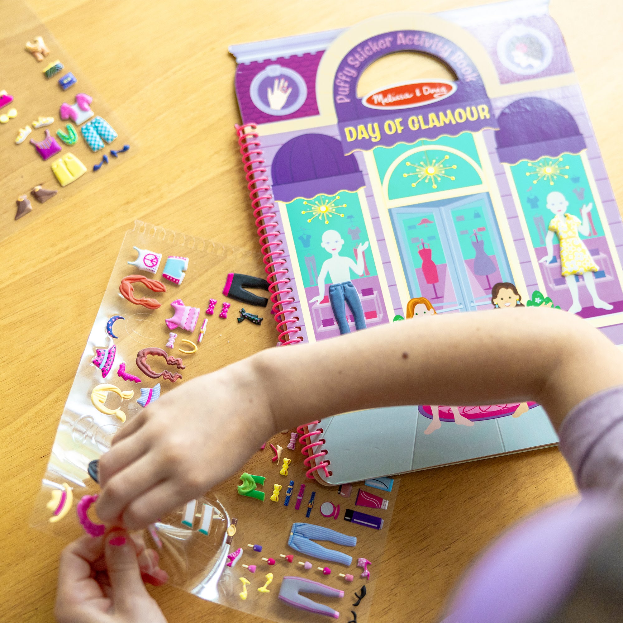 Melissa & Doug Puffy Sticker Activity Book - Day of Glamour - Image 5