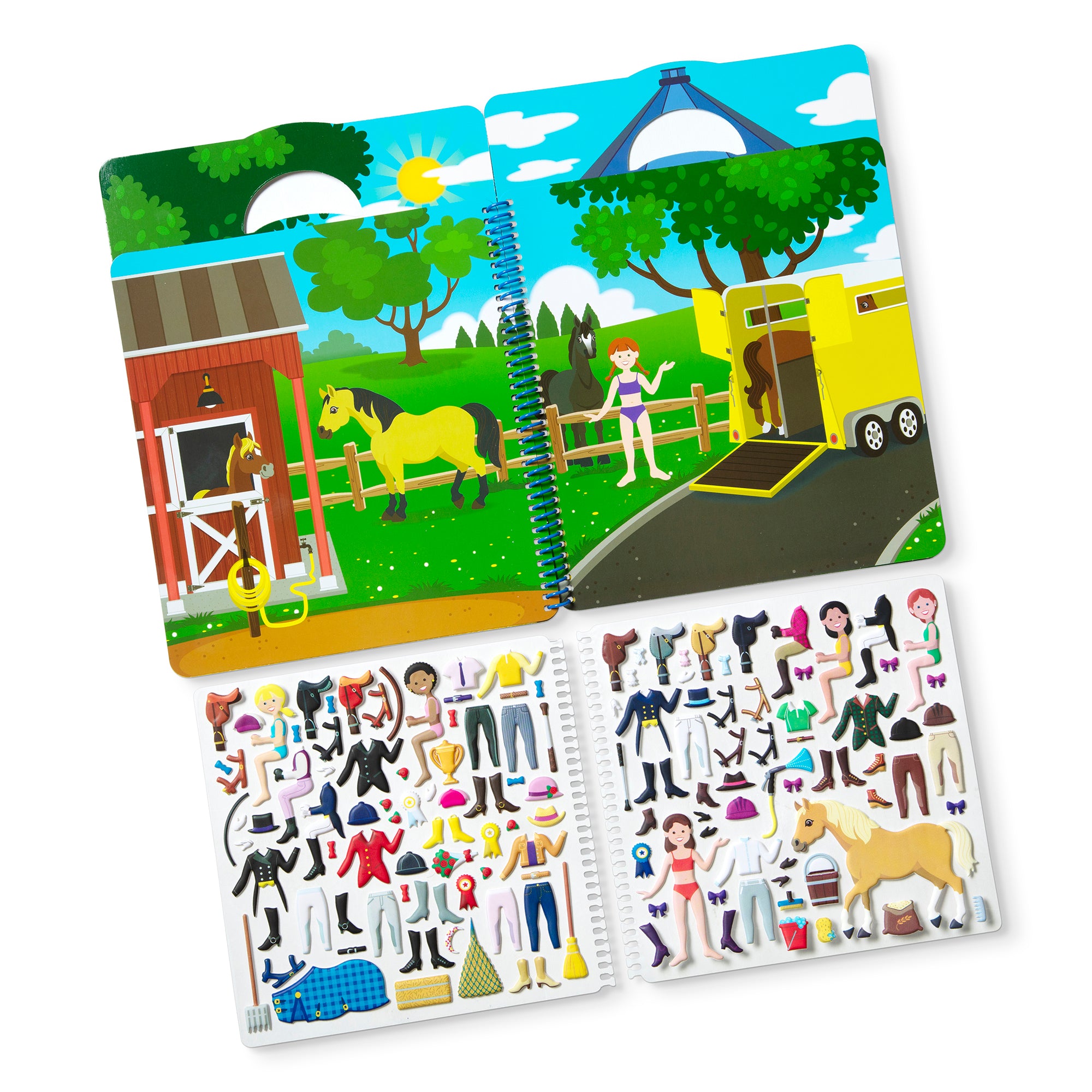 Melissa & Doug Puffy Sticker Activity Book - Riding Club - Image 3