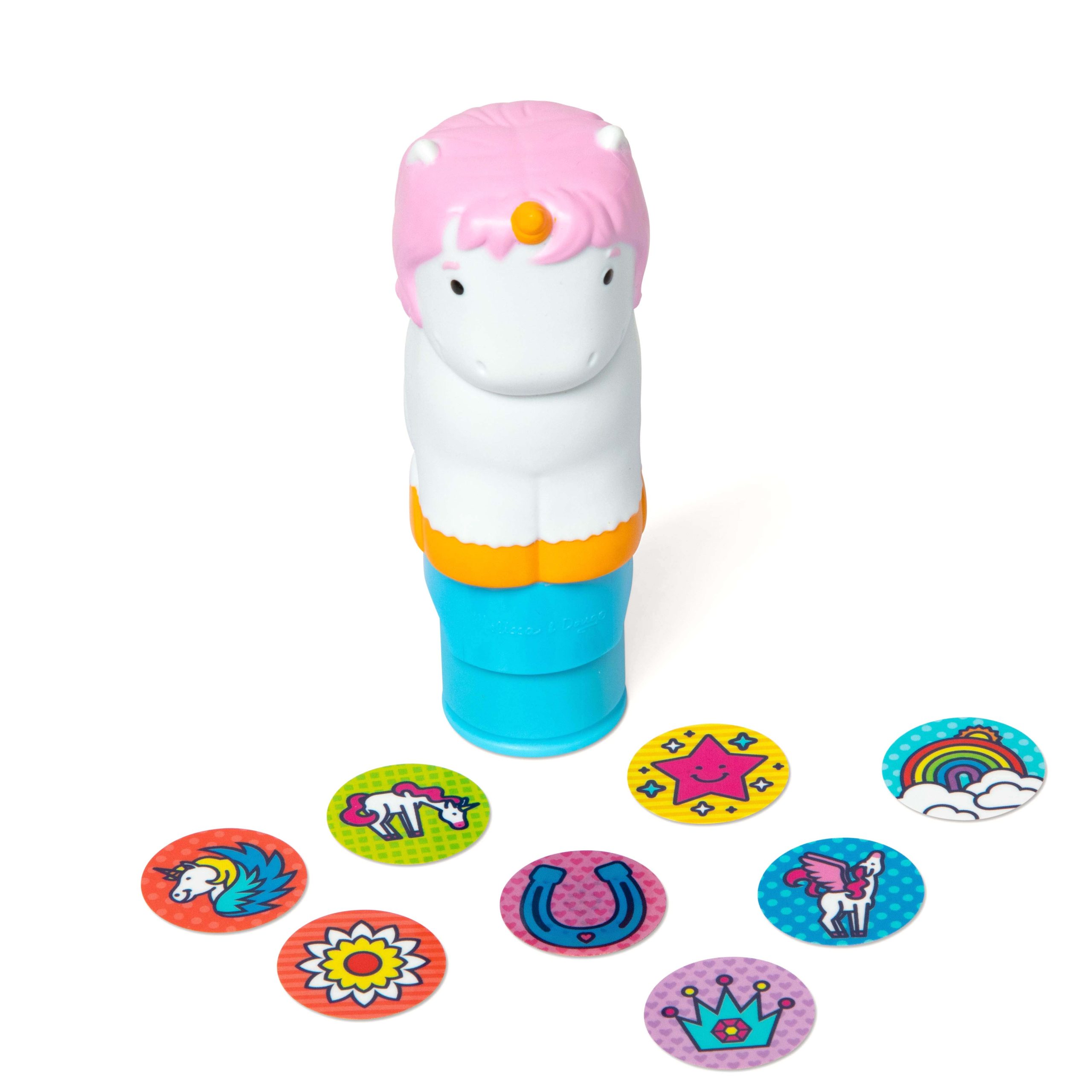 Melissa & Doug Sticker WOW!? Unicorn Bundle: Activity Pad & Sticker Stamper + Mini Activity Pad and 200 Refill Stickers - Image 3
