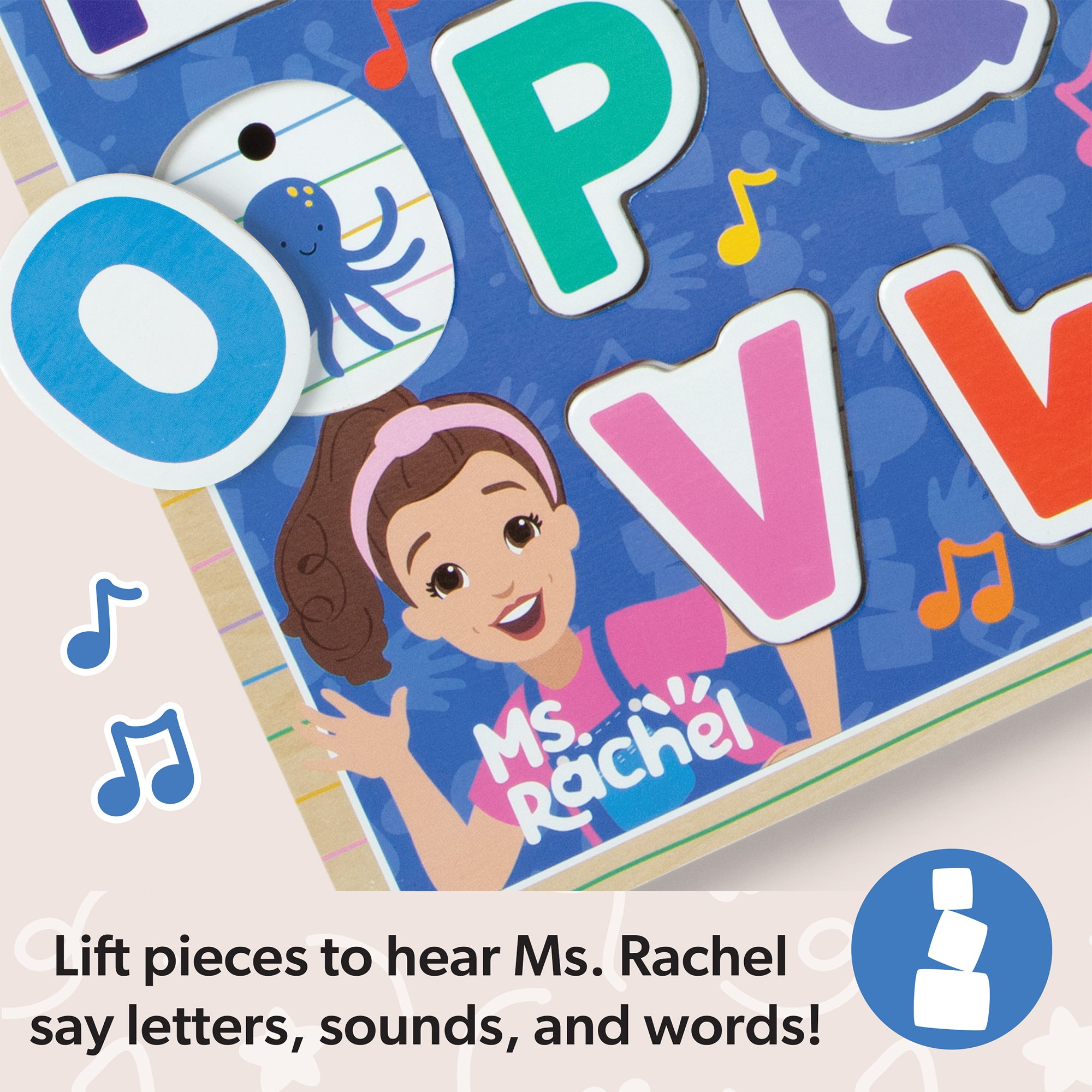 Melissa & Doug Ms. Rachel? Wooden Phonics Alphabet Sound Puzzle - 26 Pieces - Image 7