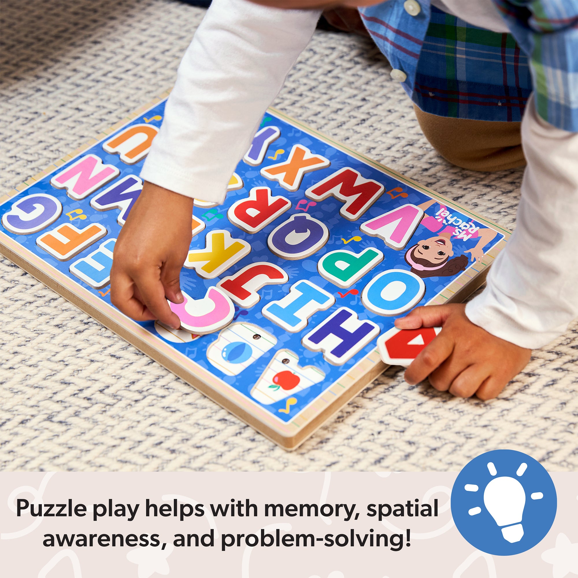 Melissa & Doug Ms. Rachel? Wooden Phonics Alphabet Sound Puzzle - 26 Pieces - Image 5