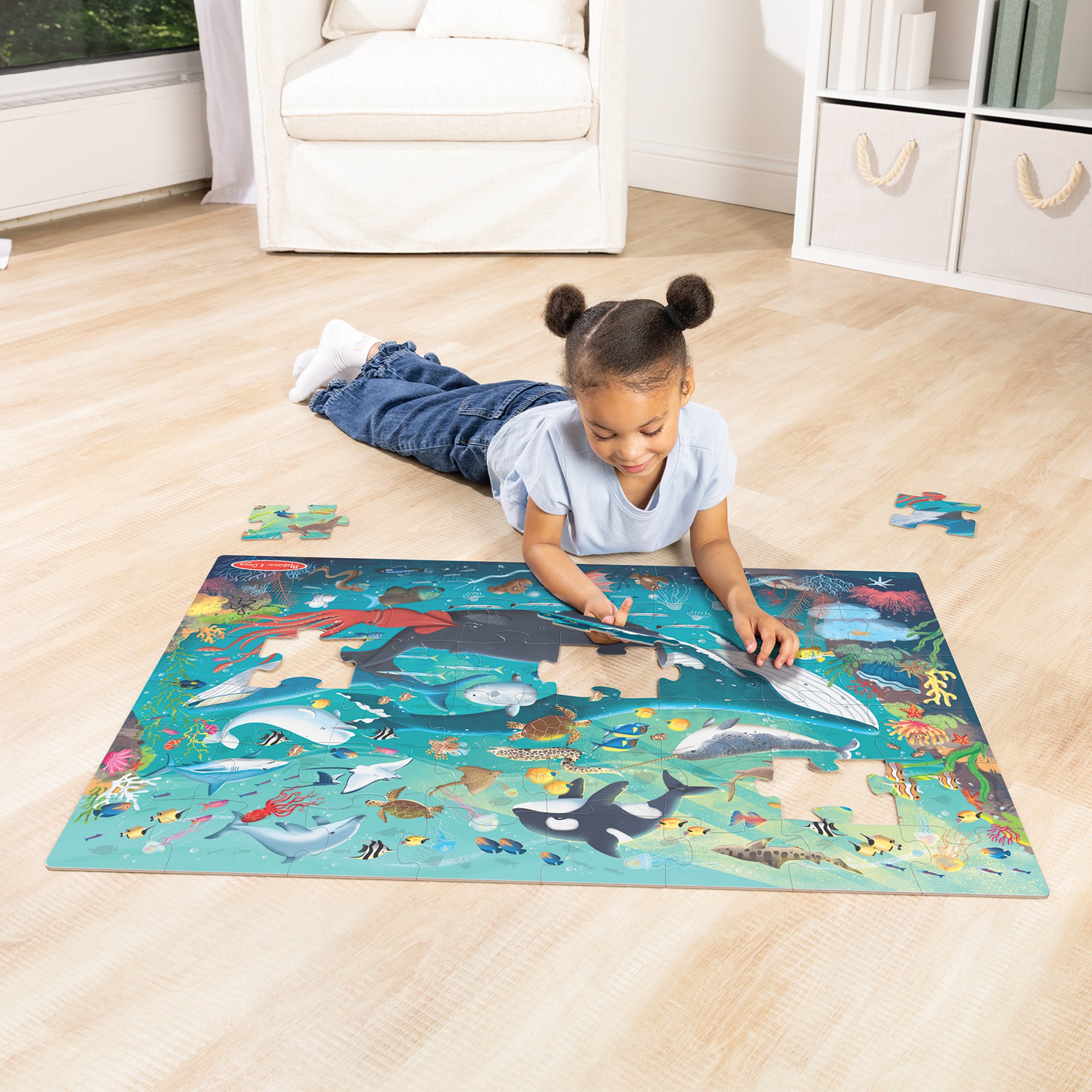 Melissa & Doug Underwater Floor Puzzle - 48 Pieces - Image 8