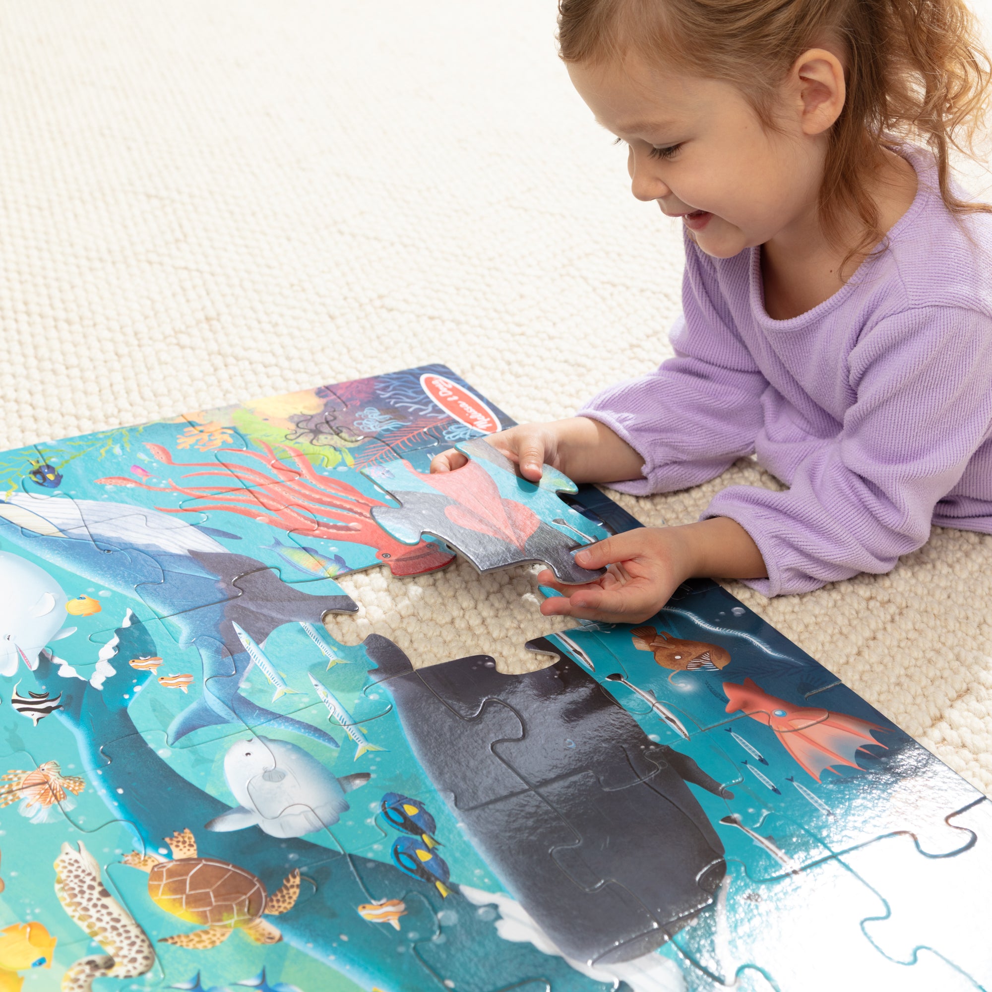 Melissa & Doug Underwater Floor Puzzle - 48 Pieces - Image 2