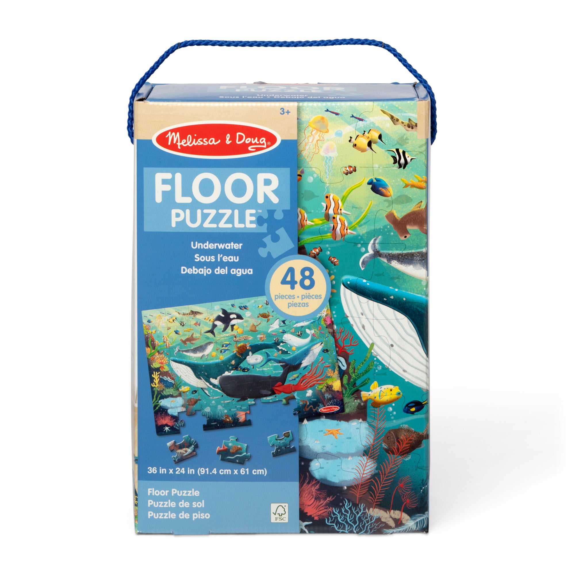 Melissa & Doug Underwater Floor Puzzle - 48 Pieces - Image 3
