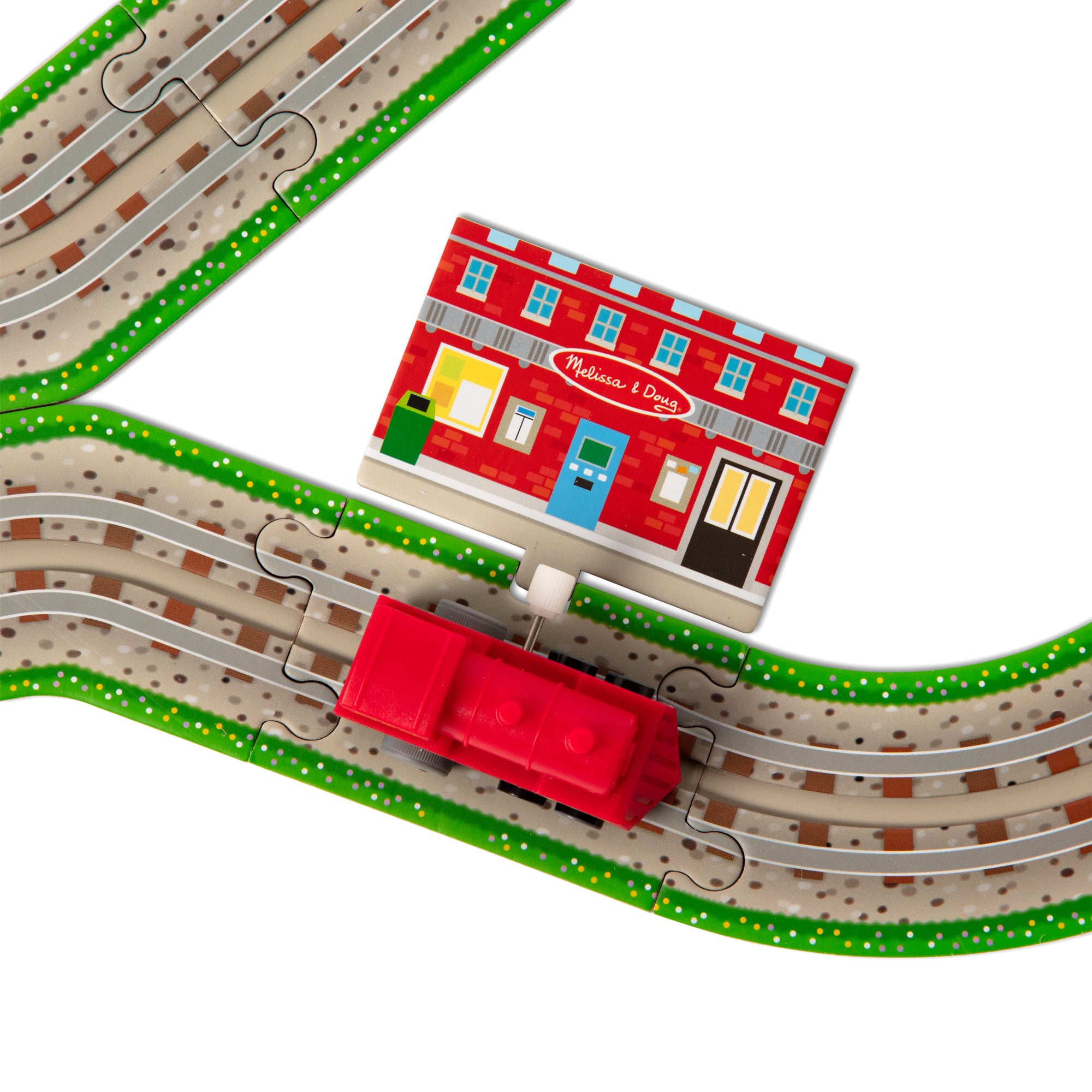Melissa & Doug Design Your Own Railroad Floor Puzzle - Image 9