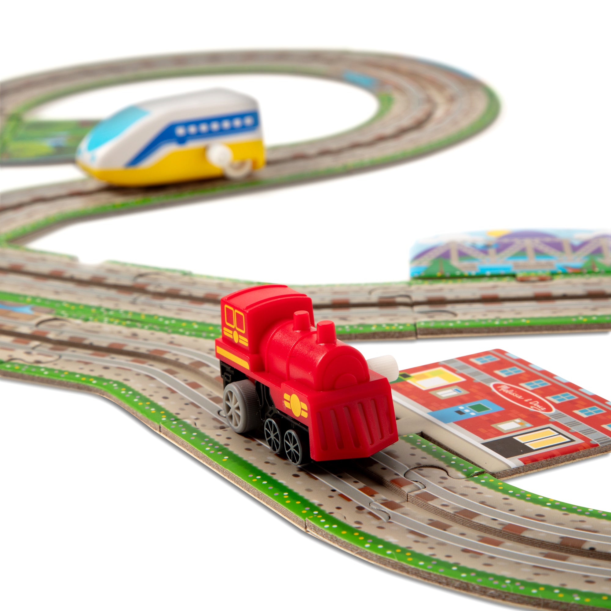 Melissa & Doug Design Your Own Railroad Floor Puzzle - Image 10