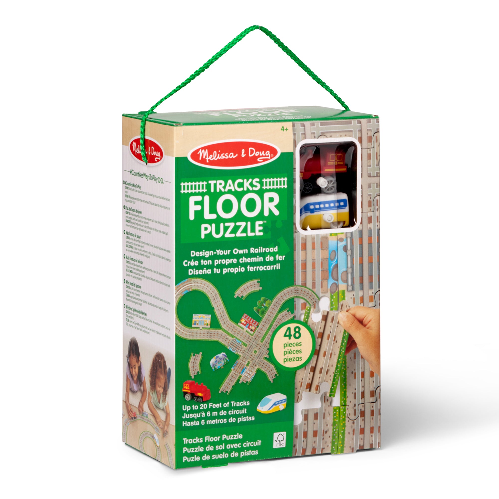 Melissa & Doug Design Your Own Railroad Floor Puzzle - Image 5