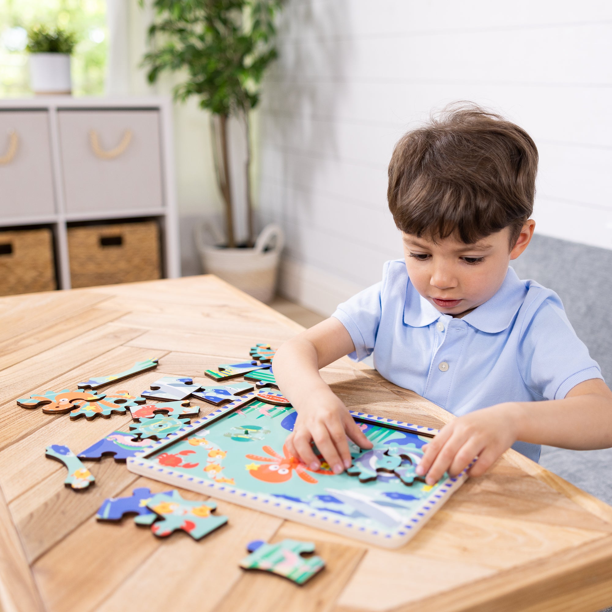 Melissa & Doug Wooden Underwater Gear Puzzle ?C 18 Pieces - Image 6