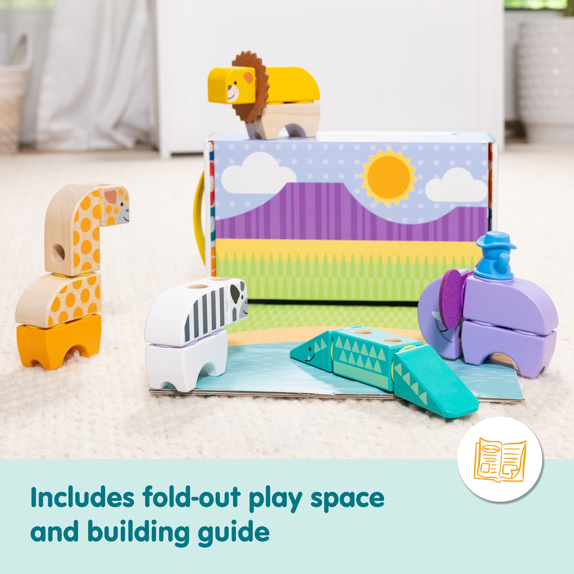 Melissa & Doug Blockables? Safari Play Set - Image 8