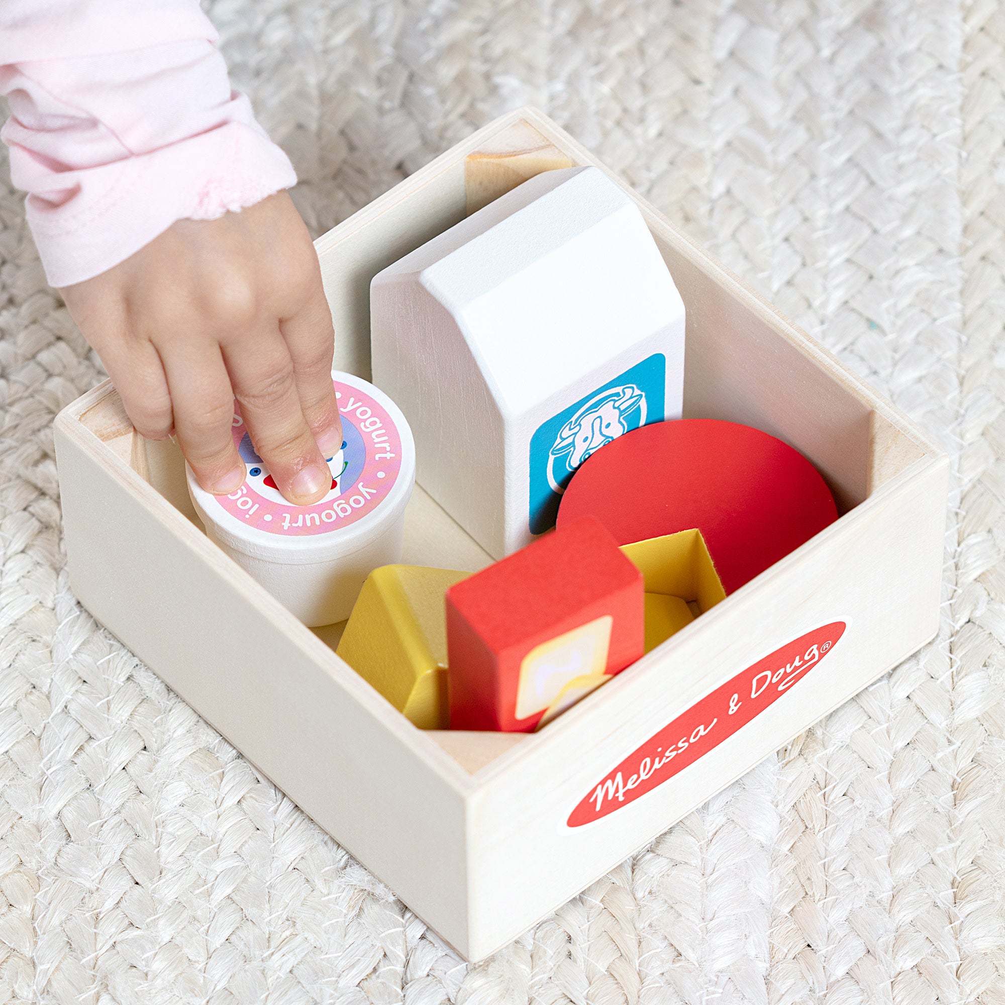 Melissa & Doug Wooden Food Groups Play Set - Dairy - Image 2