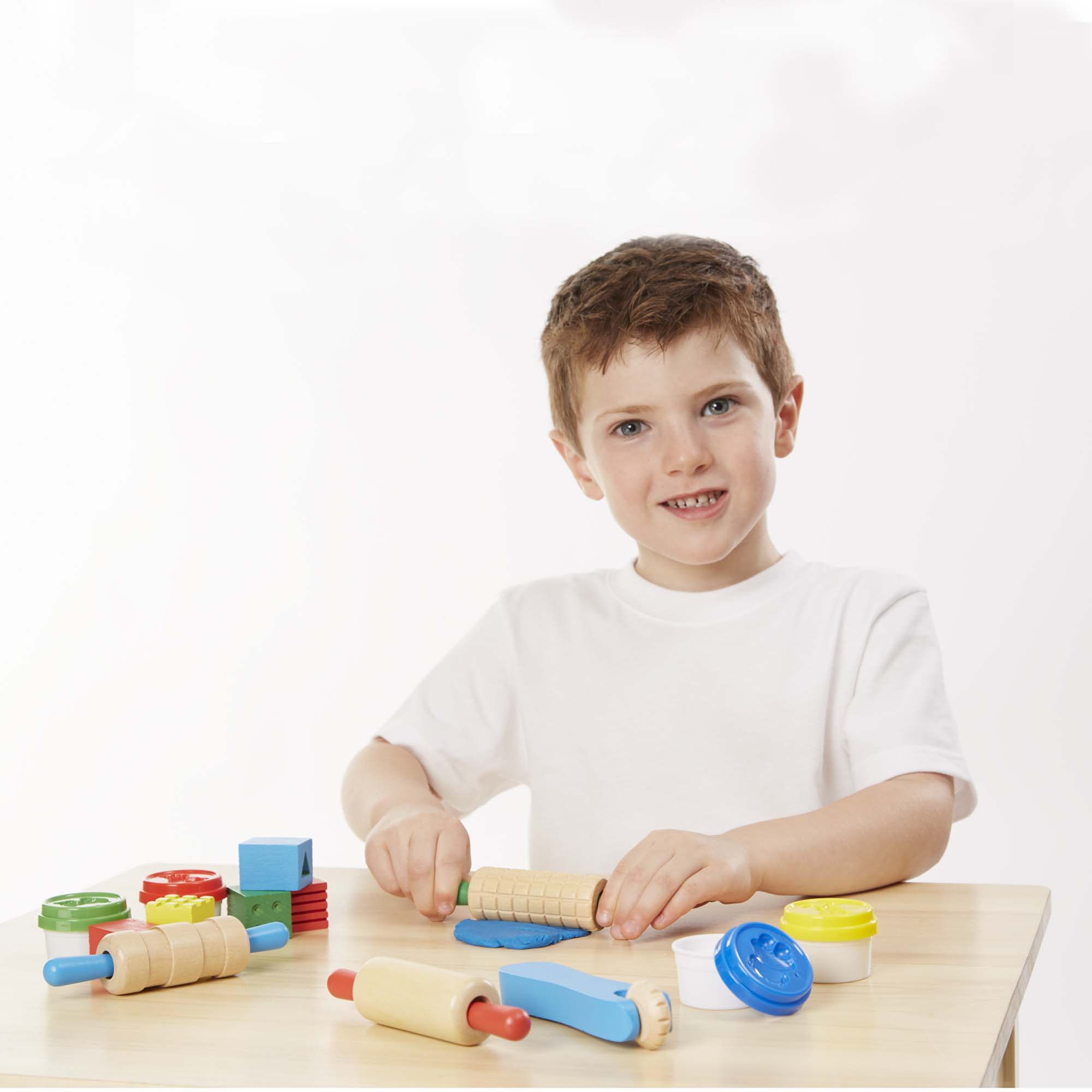 Melissa & Doug Clay Activity 2-Pack: Shape, Model & Mold; Cut, Sculpt & Stamp - Image 8