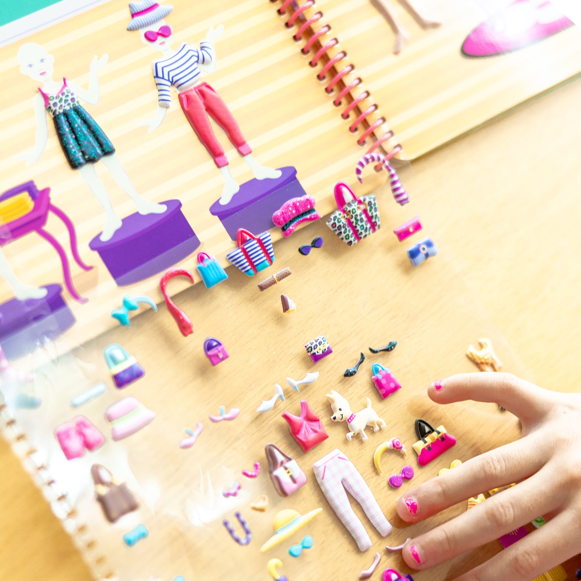 Melissa & Doug Puffy Sticker Activity Book - Day of Glamour - Image 7