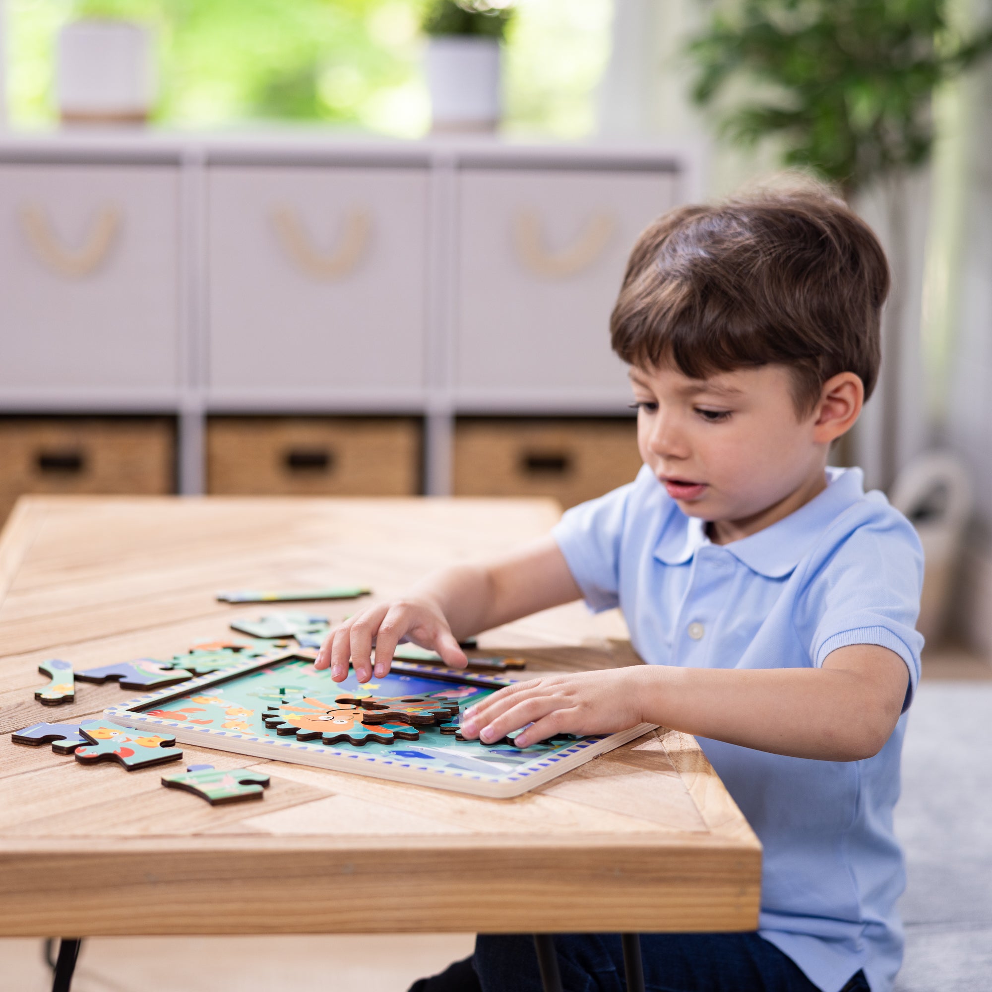 Melissa & Doug Wooden Underwater Gear Puzzle ?C 18 Pieces - Image 5