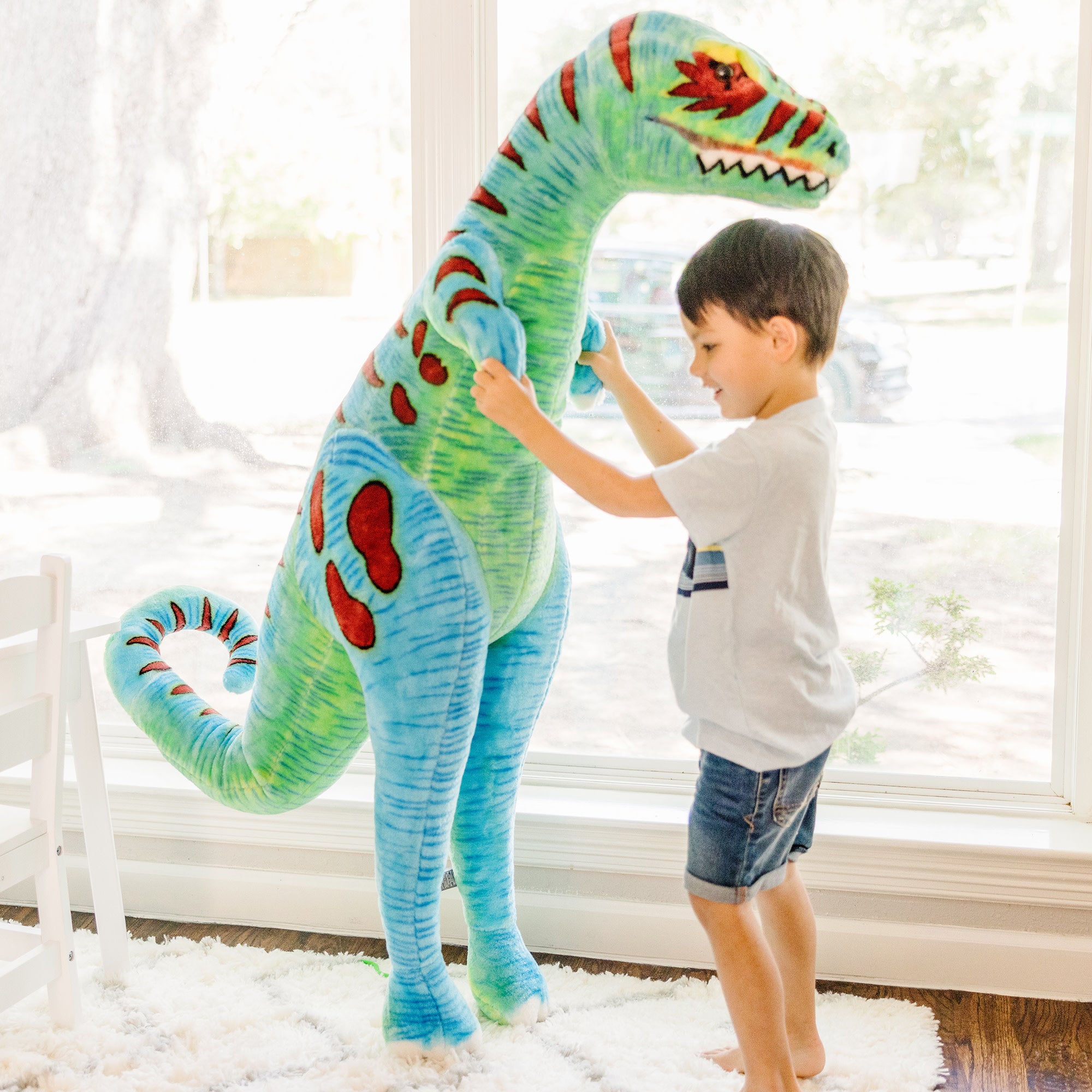 Melissa & Doug T-Rex Giant Lifelike Plush Stuffed Animal - Image 7