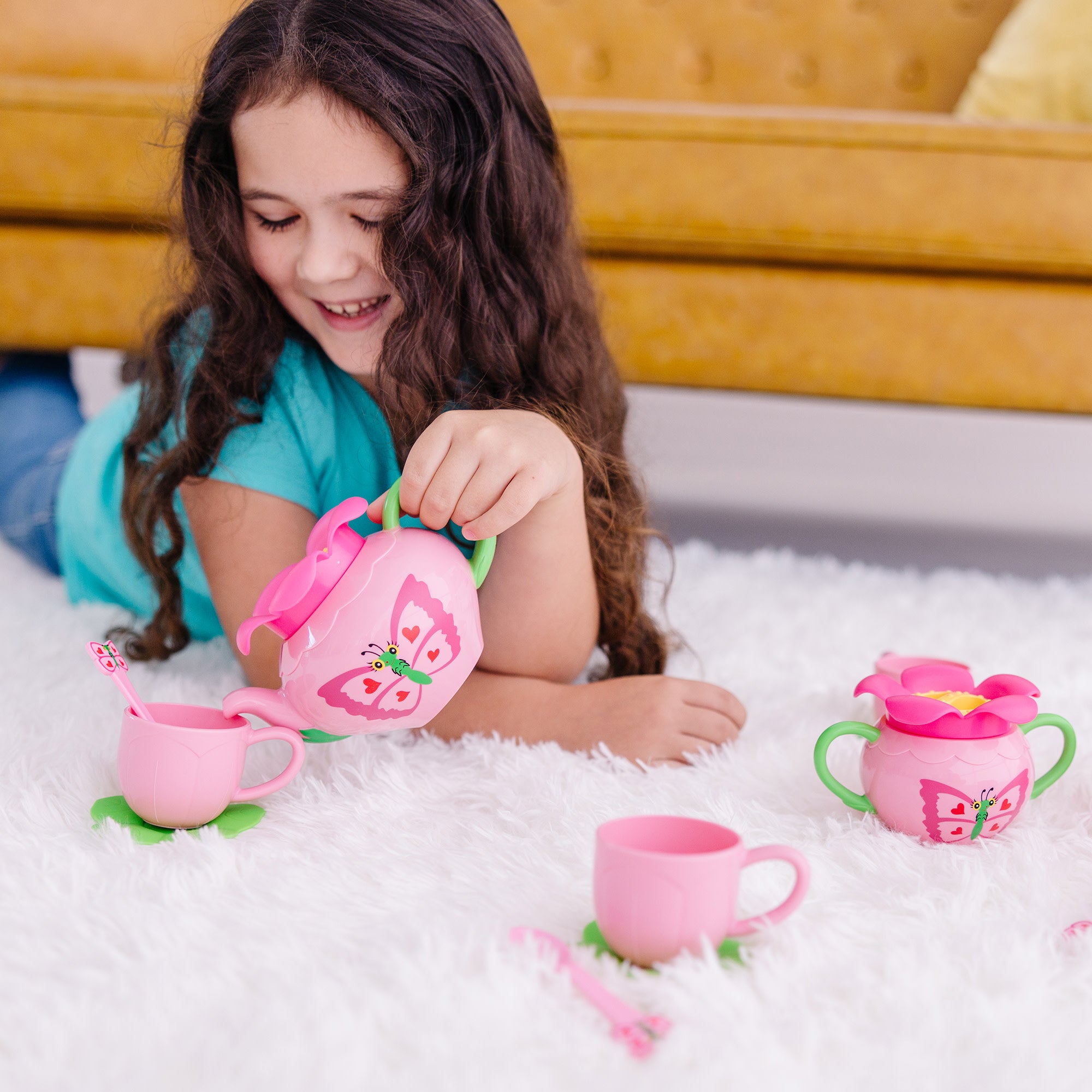 Melissa & Doug Butterfly Tea Set - Image 6