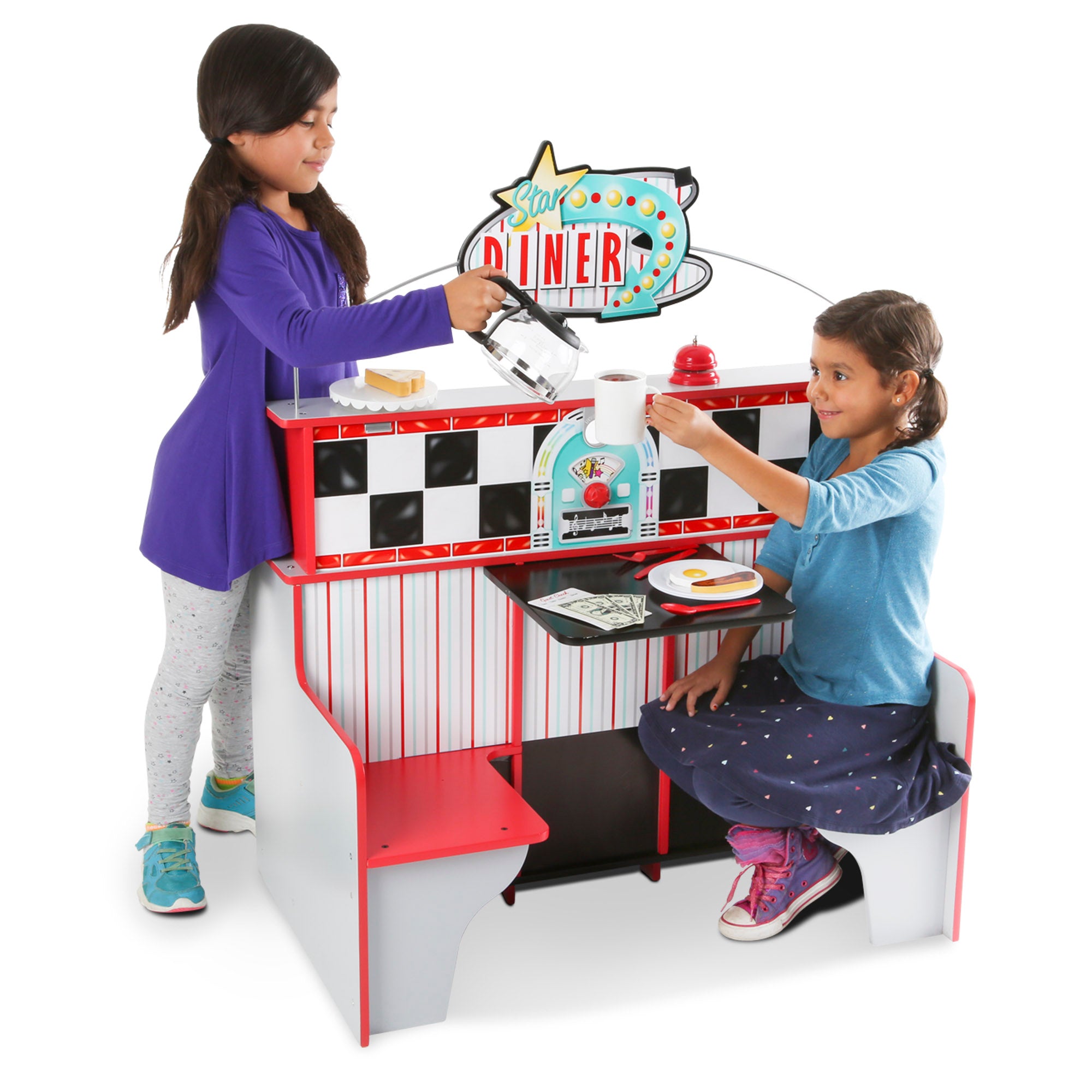 Melissa & Doug Wooden Star Diner Restaurant - Image 8