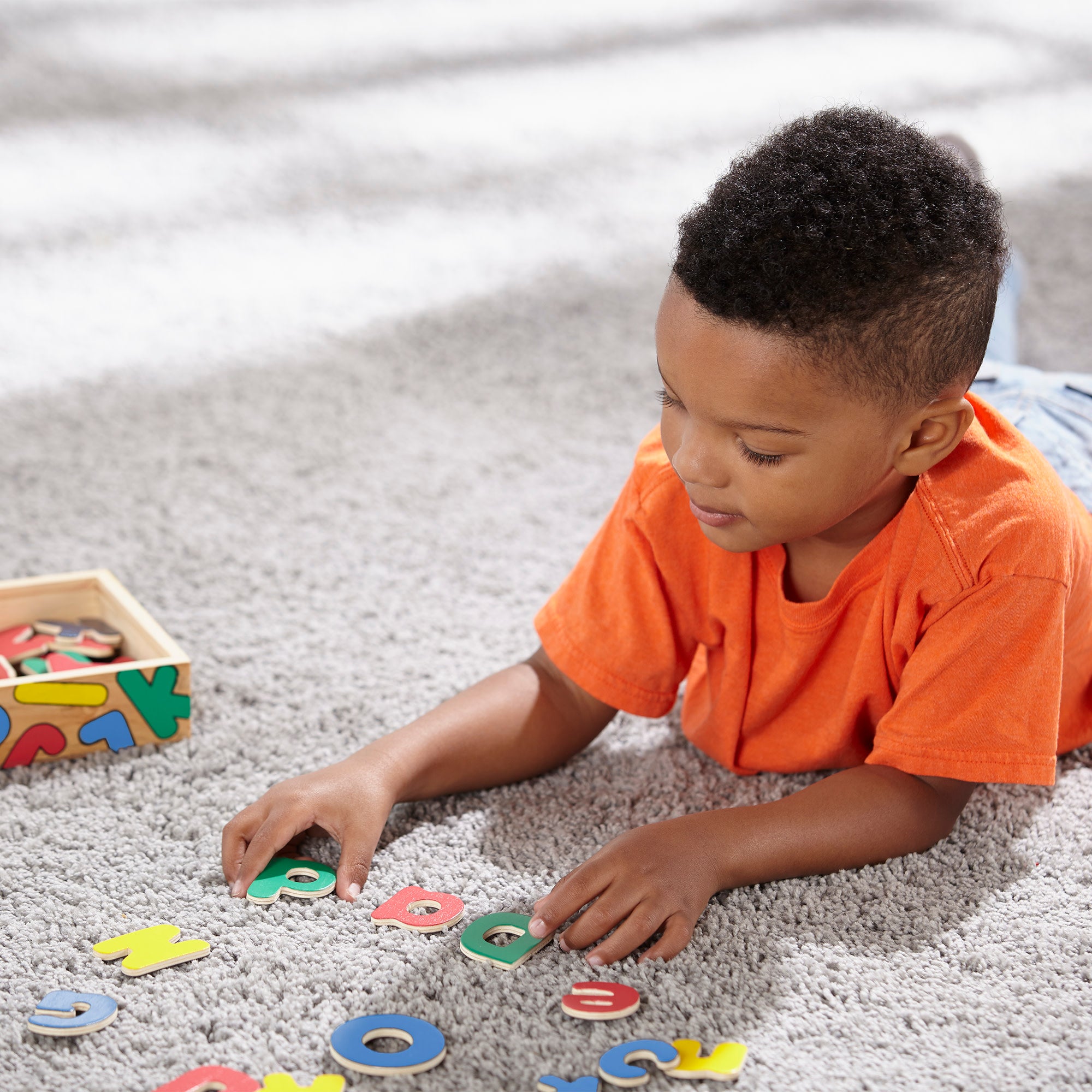 Melissa & Doug Wooden Letter Alphabet Magnets - Image 2