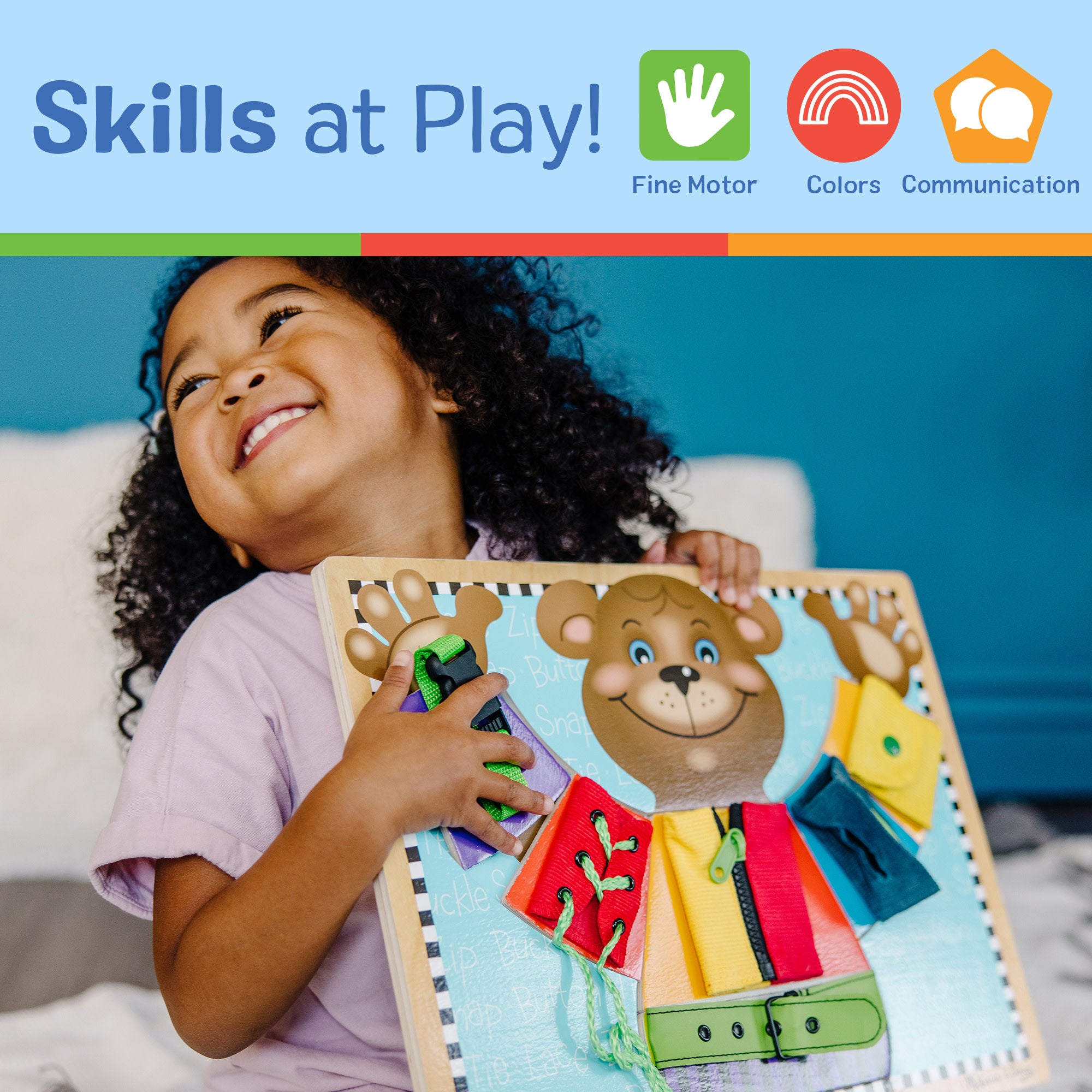 Melissa & Doug Basic Skills Puzzle Board - Image 5