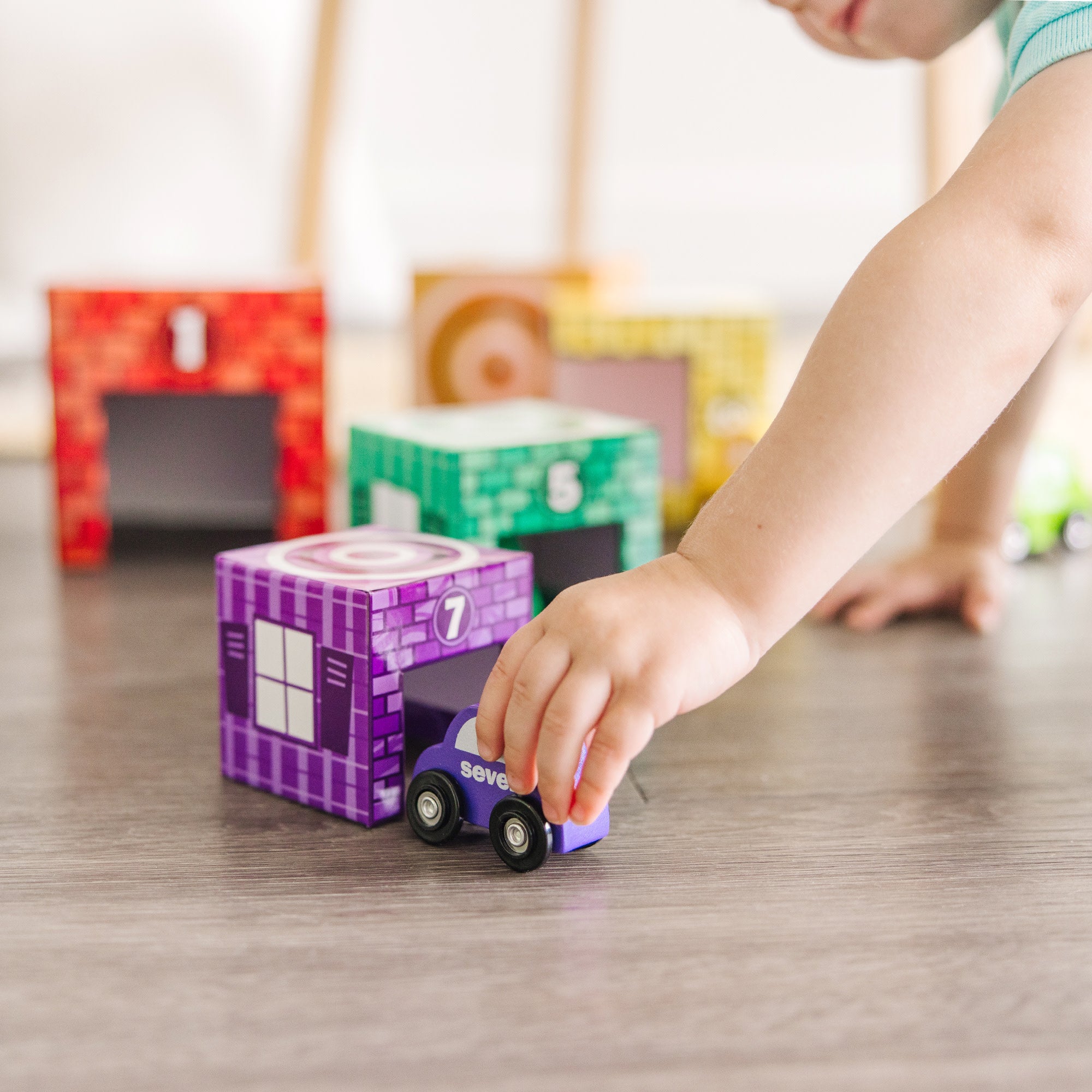 Melissa & Doug Nesting & Sorting Garages & Cars - Image 8