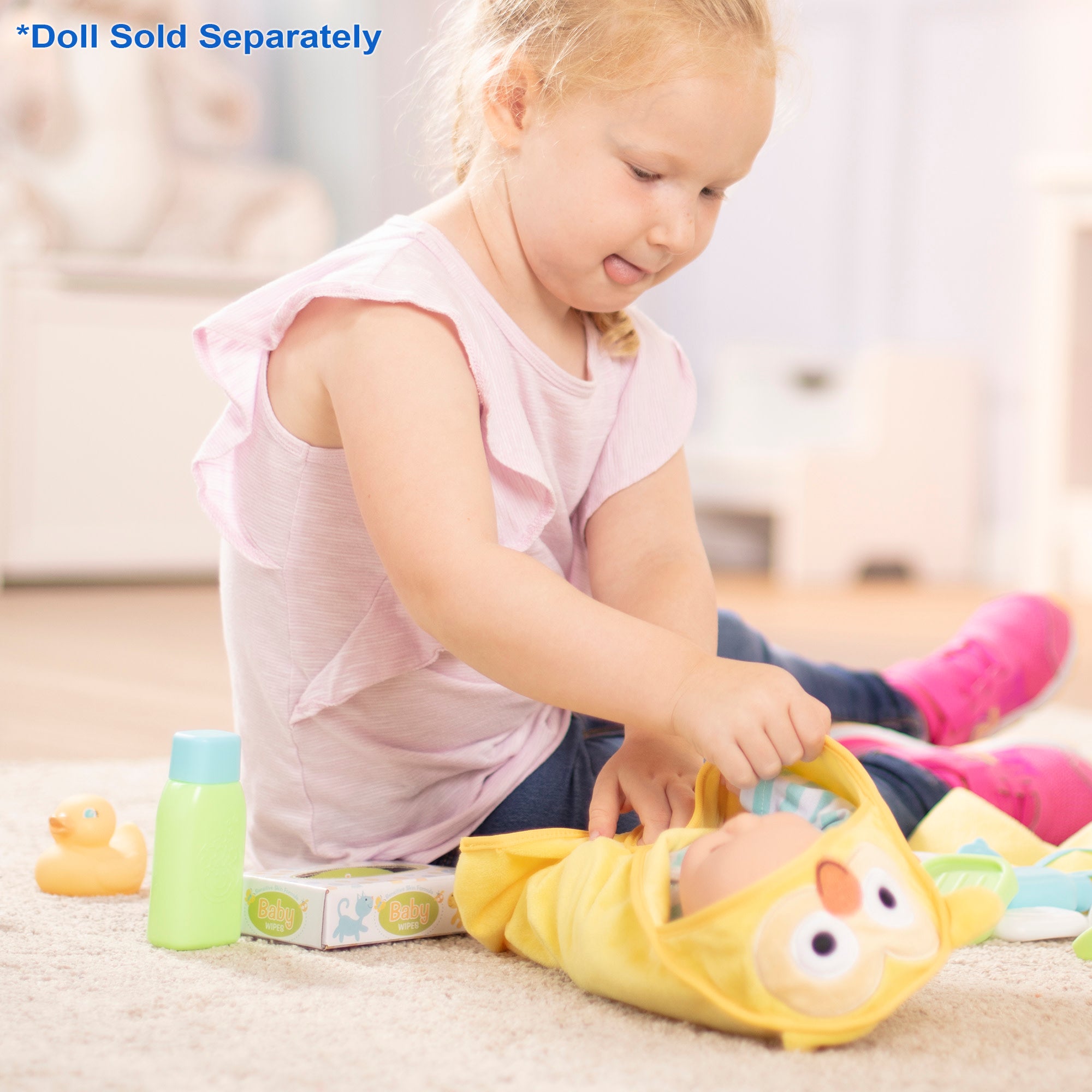 Melissa & Doug Mine to Love Changing & Bathtime Play Set - Image 6
