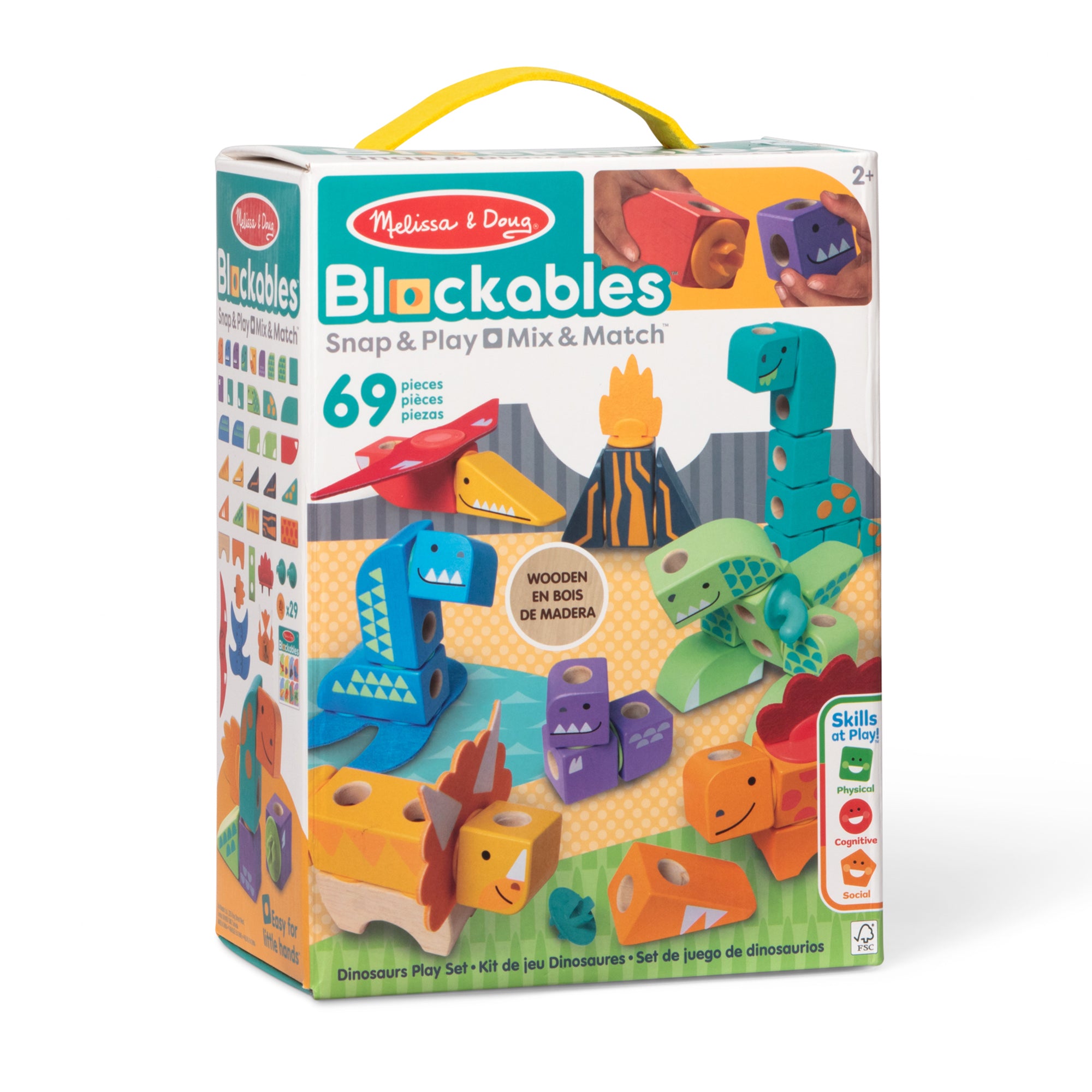 Melissa & Doug Blockables? Dinosaur Play Set - Image 3