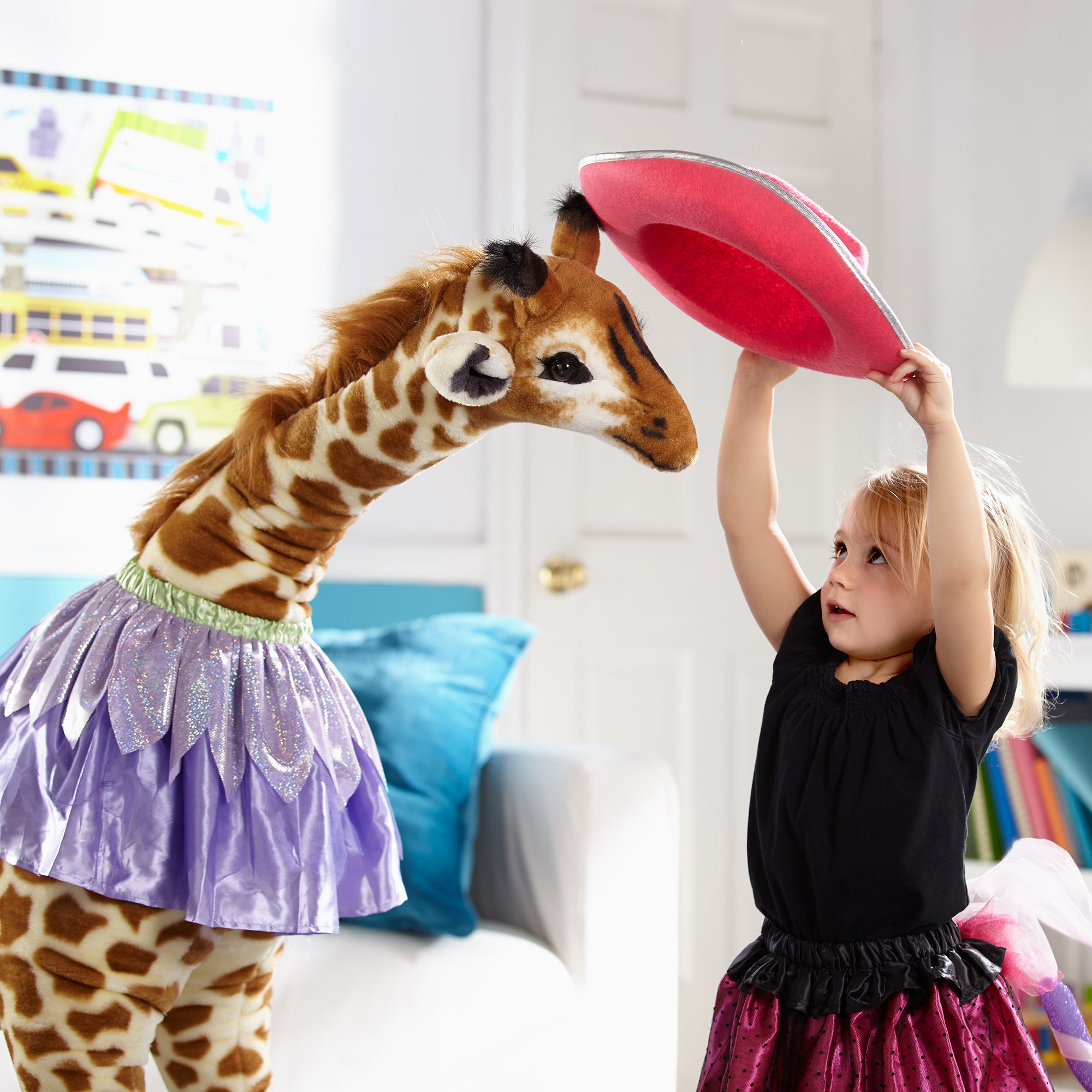 Melissa & Doug Giraffe Lifelike Plush Stuffed Animal - Image 5