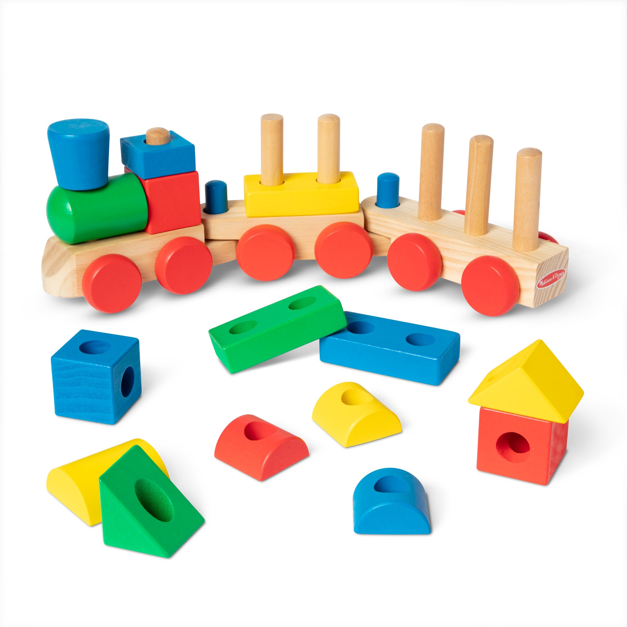 Melissa & Doug Stacking Train Toddler Toy - Image 3