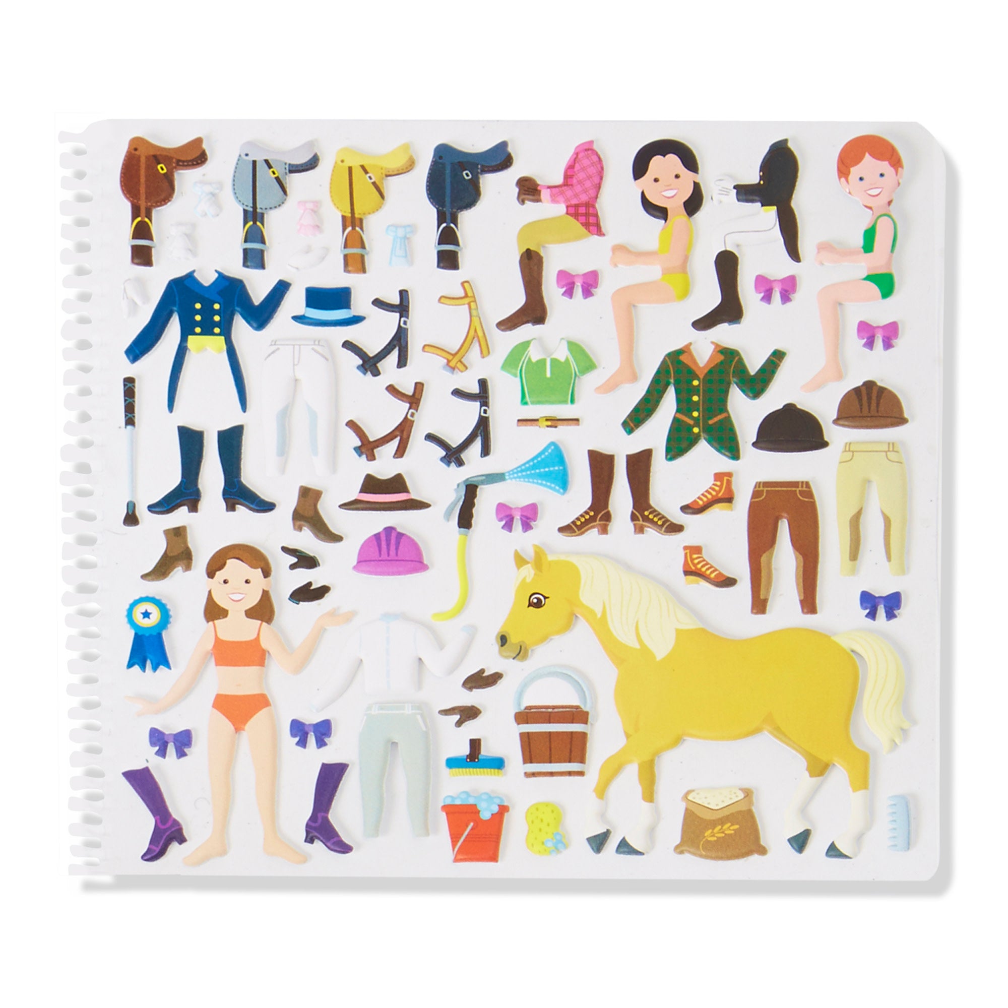 Melissa & Doug Puffy Sticker Activity Book - Riding Club - Image 4