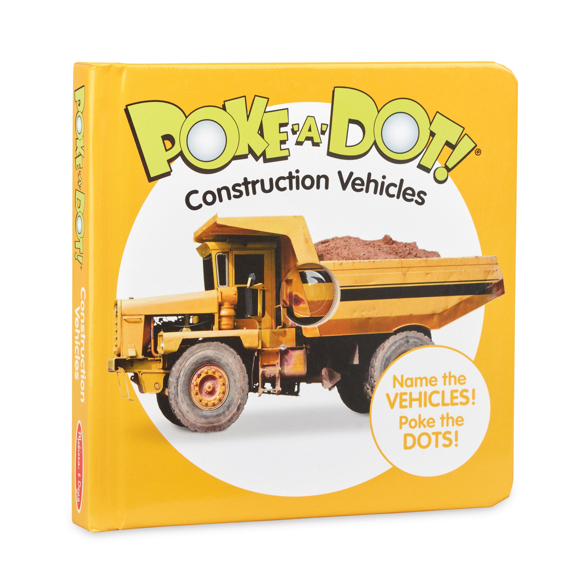 Melissa & Doug Poke-a-Dot: Construction Vehicles Board Book - Image 8