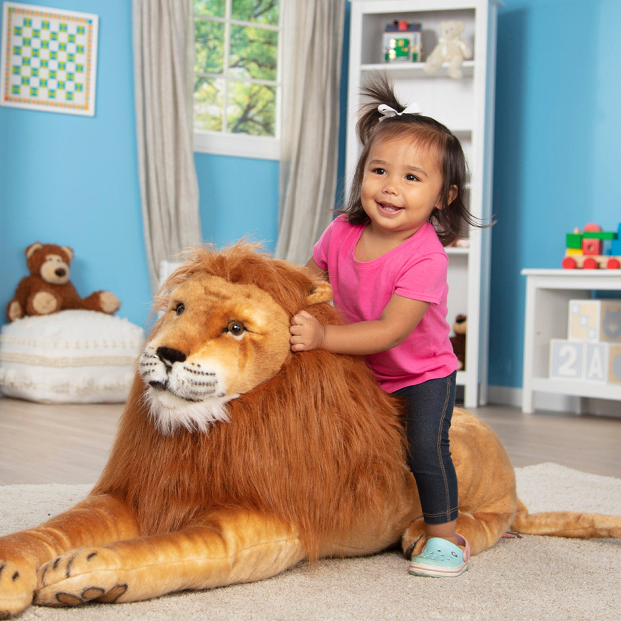 Melissa & Doug Lion Lifelike Plush Stuffed Animal - Image 2