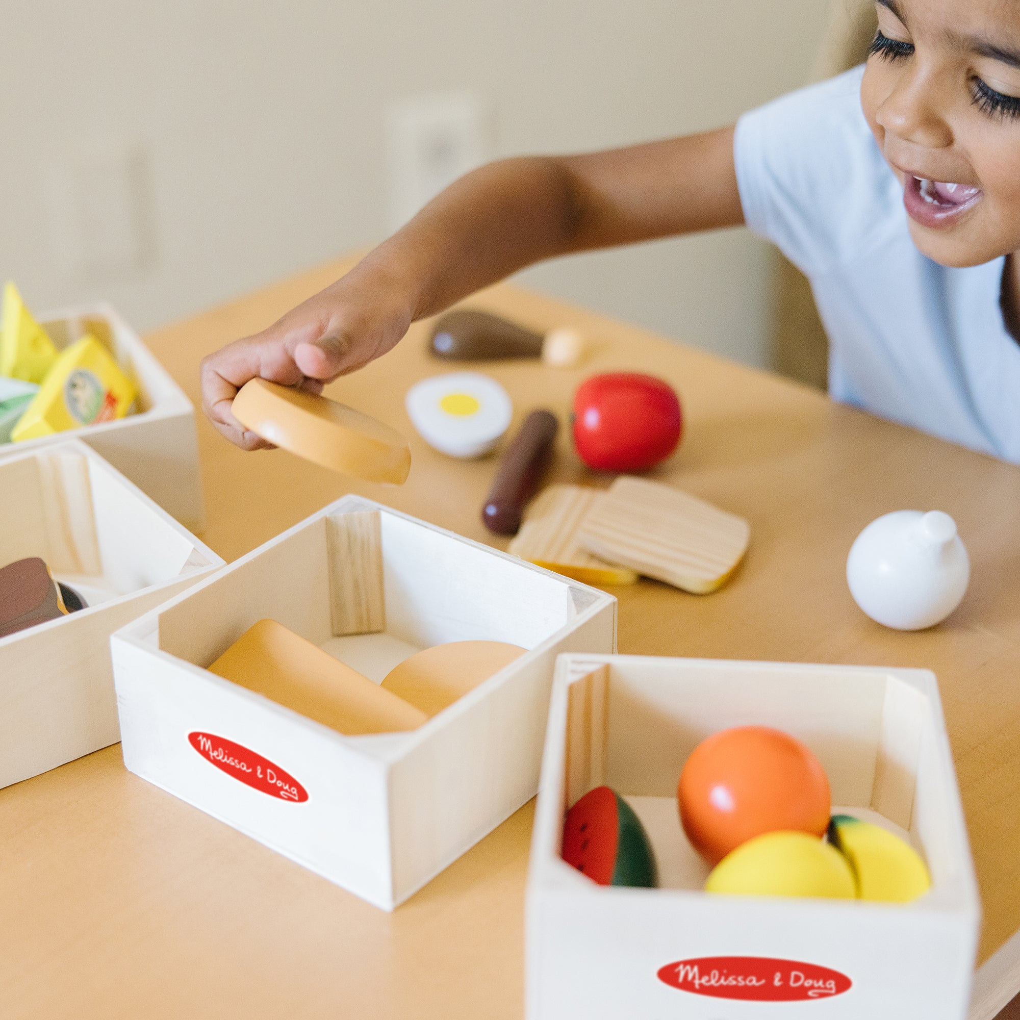 Melissa & Doug Food Groups - Wooden Play Food - Image 2
